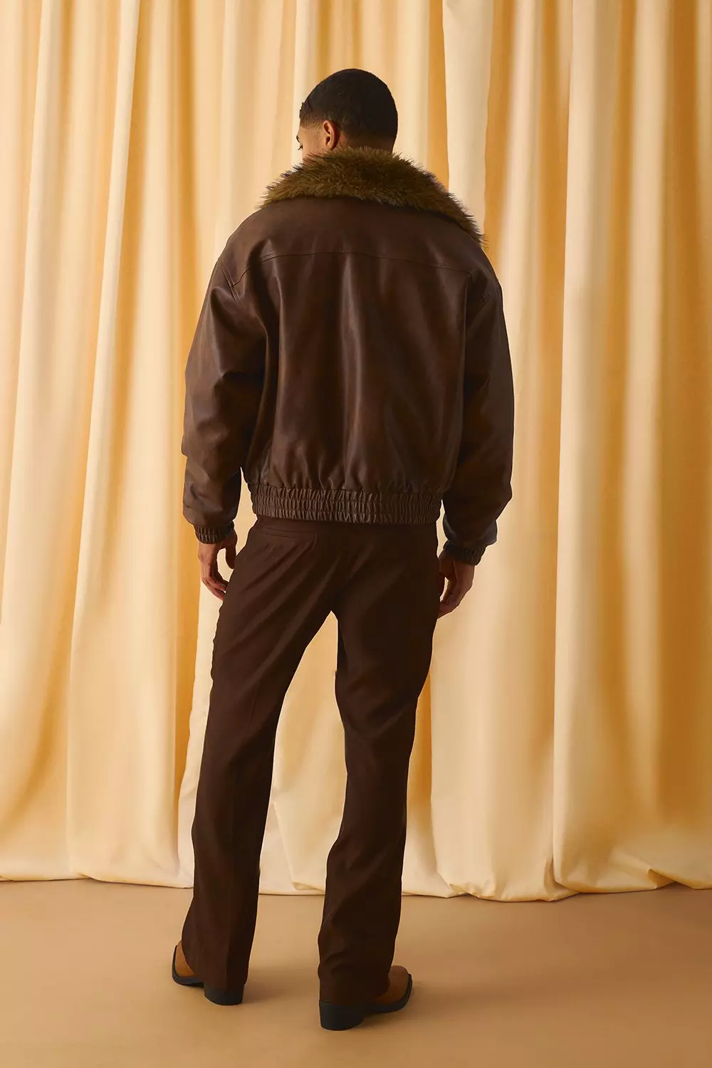Zip Front Tailored Embroidered Flared Trousers | boohooMAN USA