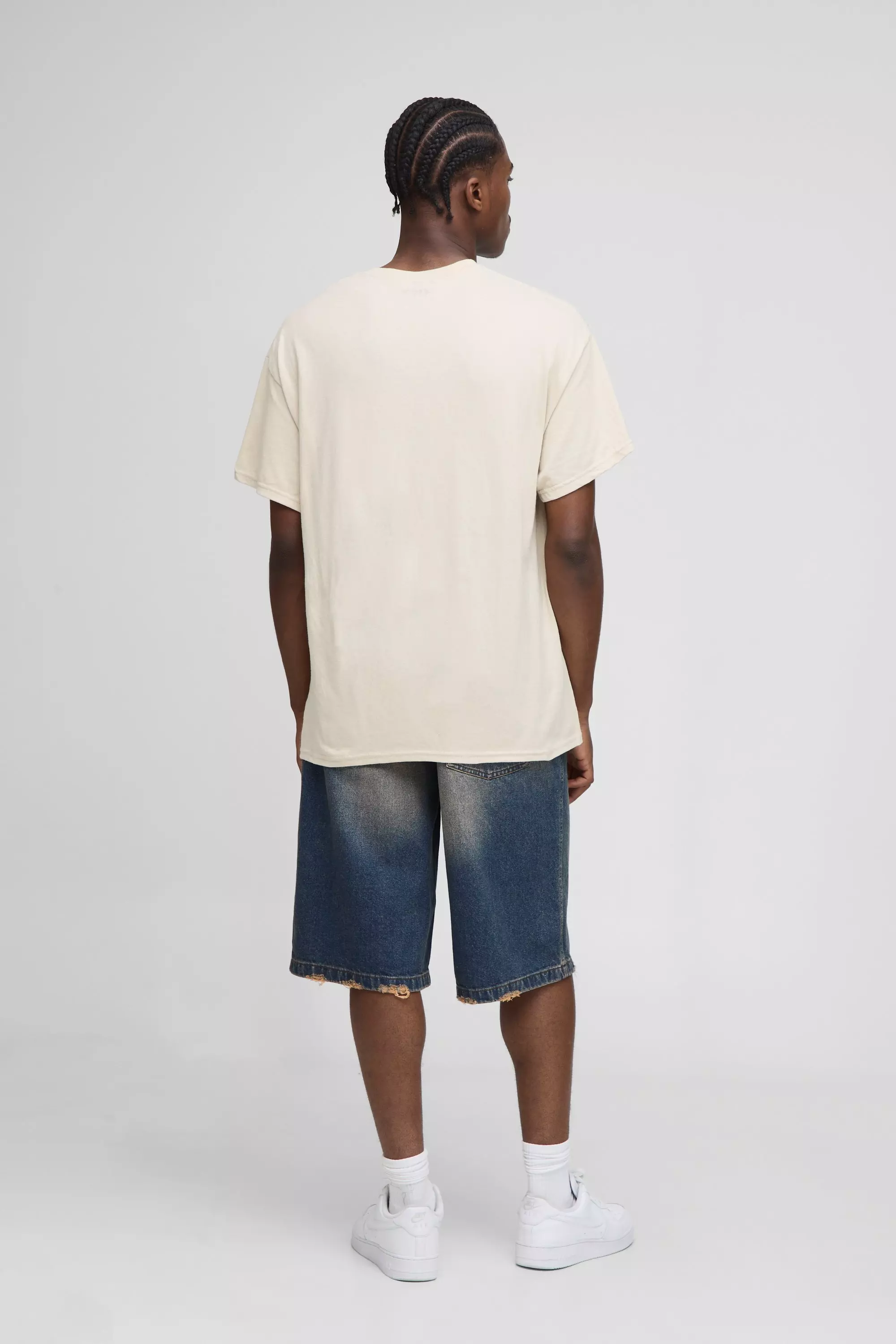 Sand Oversized Peanuts Snoopy License Printed T-Shirt | boohooMAN USA