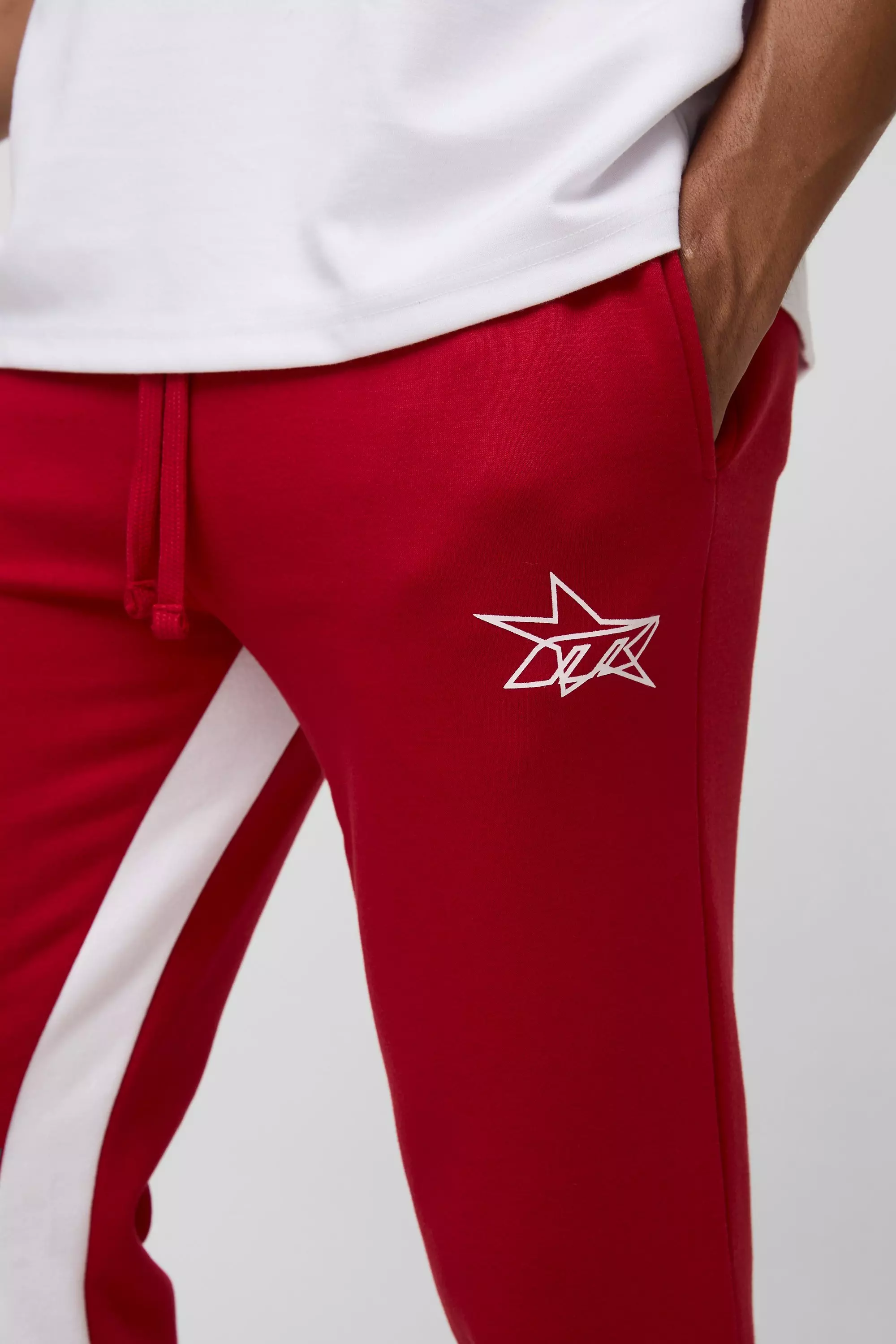 Slim Fit M Star Stacked Flared Gusset Joggers