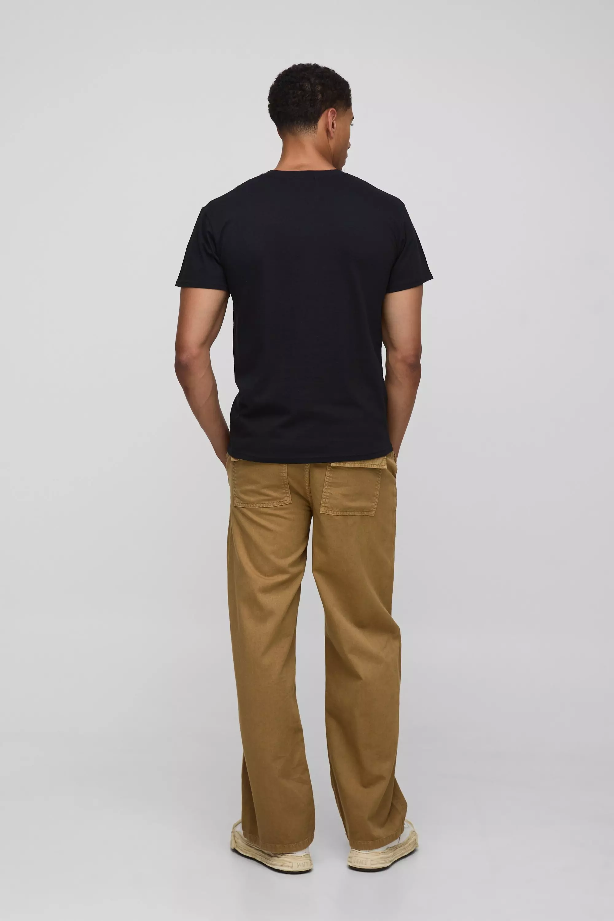 Black Regular Fit Monaco T-Shirt | boohooMAN USA