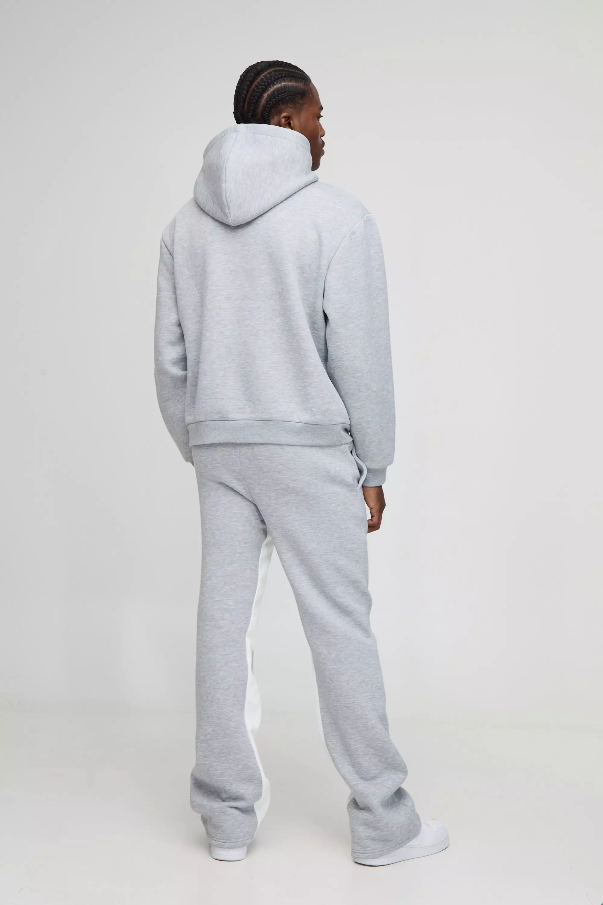 Oversized Boxy M Star Hooded Gusset Tracksuit | boohooMAN AU
