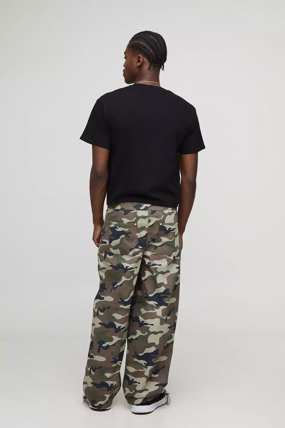 Black Shrunken Boxy For Your Eyes Only Embroidered T-Shirt | boohooMAN USA