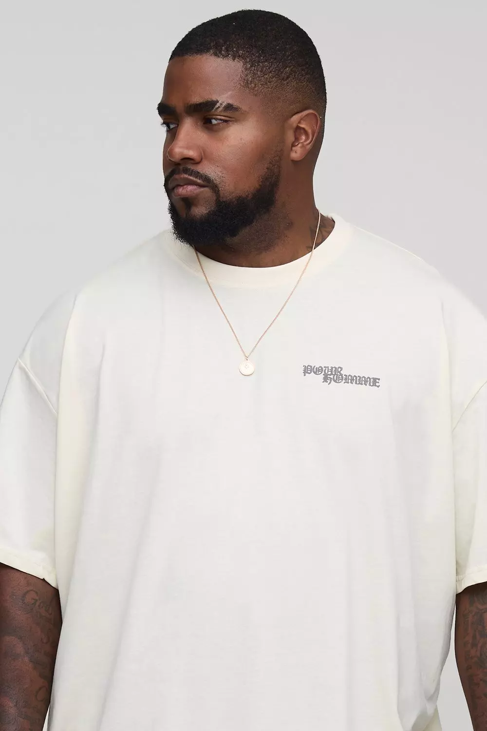 Plus Oversized Pour Homme Canine Graphic T-Shirt | boohooMAN USA