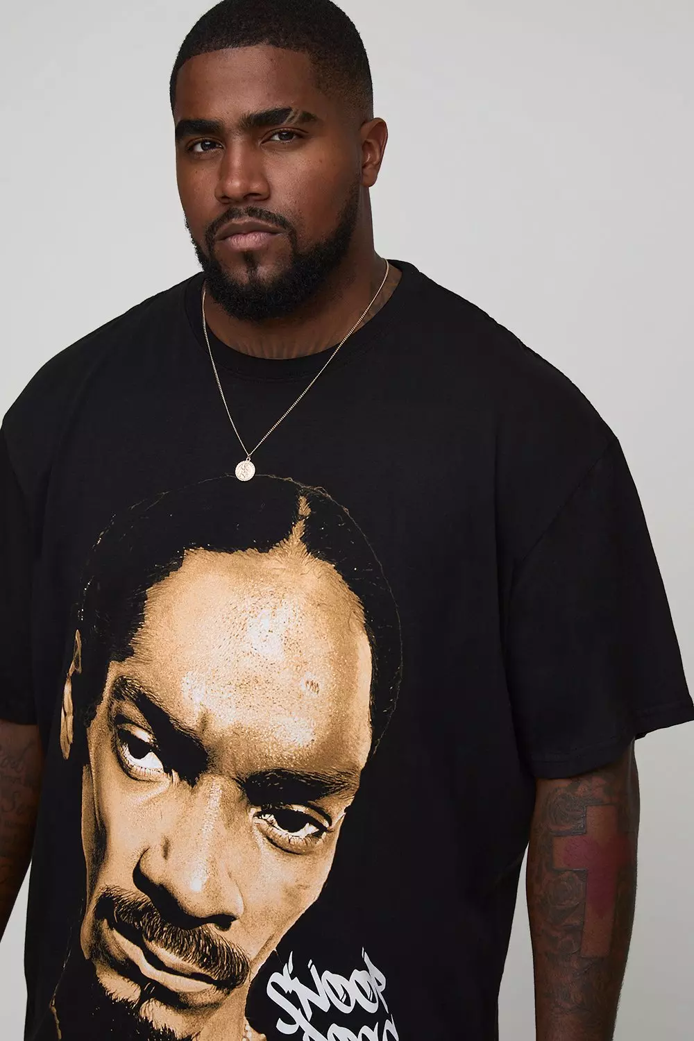 Plus Oversized Snoop Dog License Print T-Shirt | boohooMAN USA
