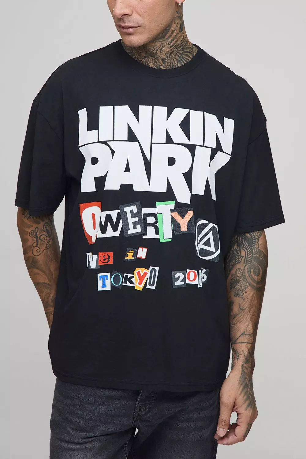 LINKINPARK Tシャツ Linkin ParkワールドツアーTシャツ Mサイズ バンドTシャツ