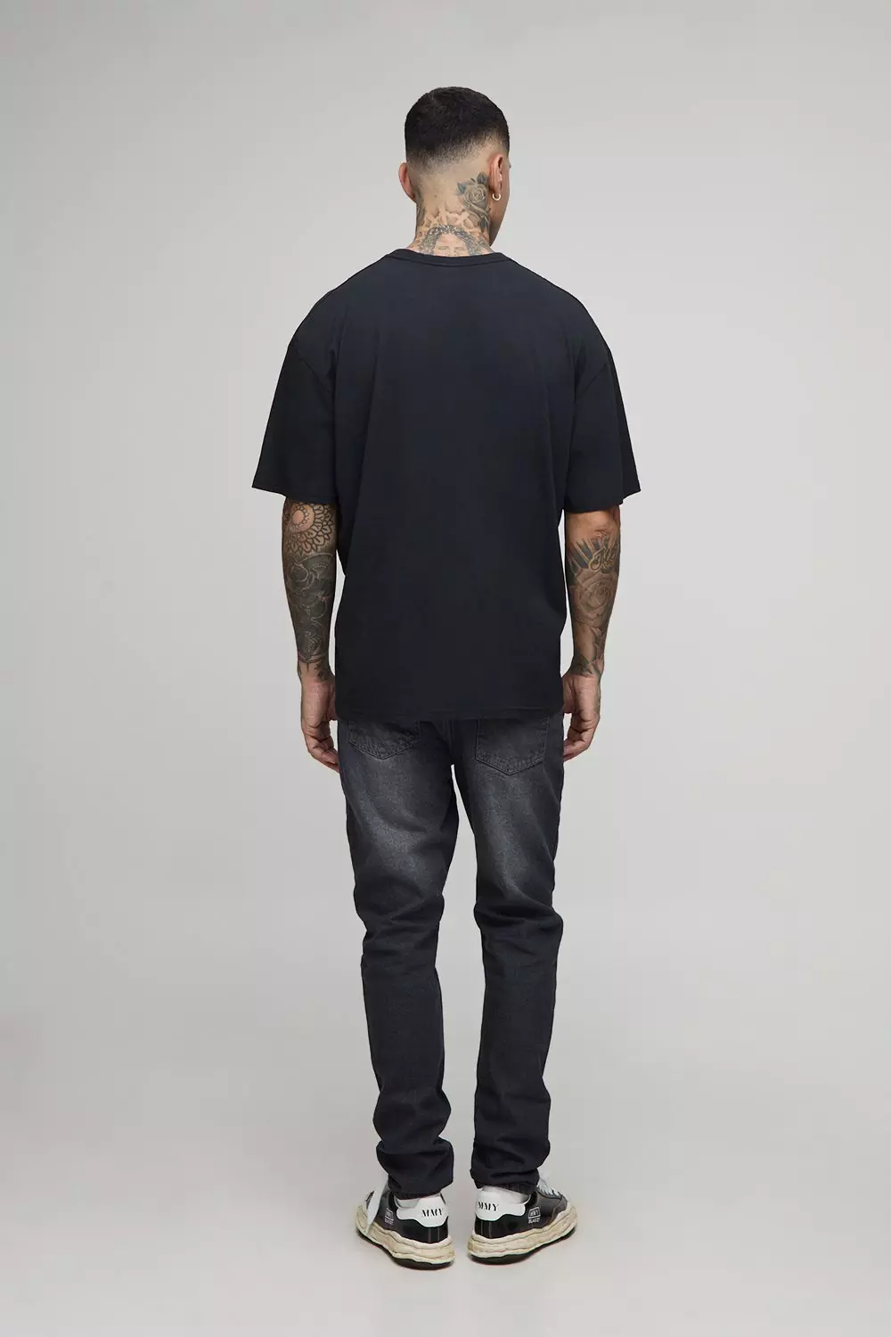 boohoo MAN★オーバーサイズ 半袖 Tシャツ★リンキン・パーク★ cmm19691_black_xl?$