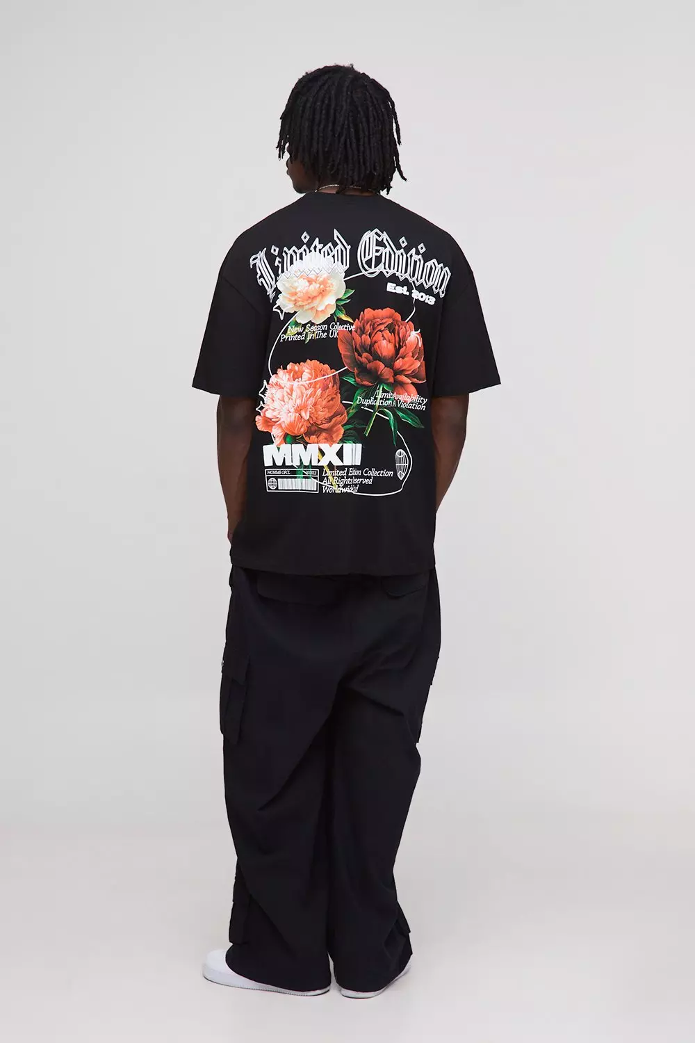 Tall Oversized Floral Print T-Shirt | boohooMAN USA