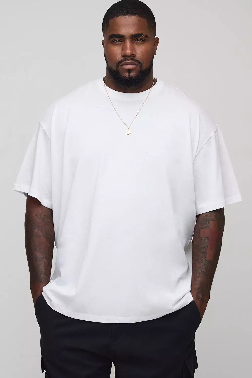 Plus Oversized Moto Graphic Print T-Shirt | boohooMAN USA