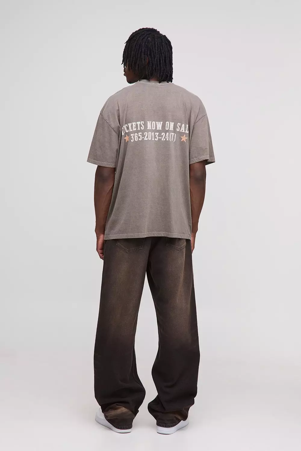 Tall Oversized Texas Western Print T-Shirt | boohooMAN USA