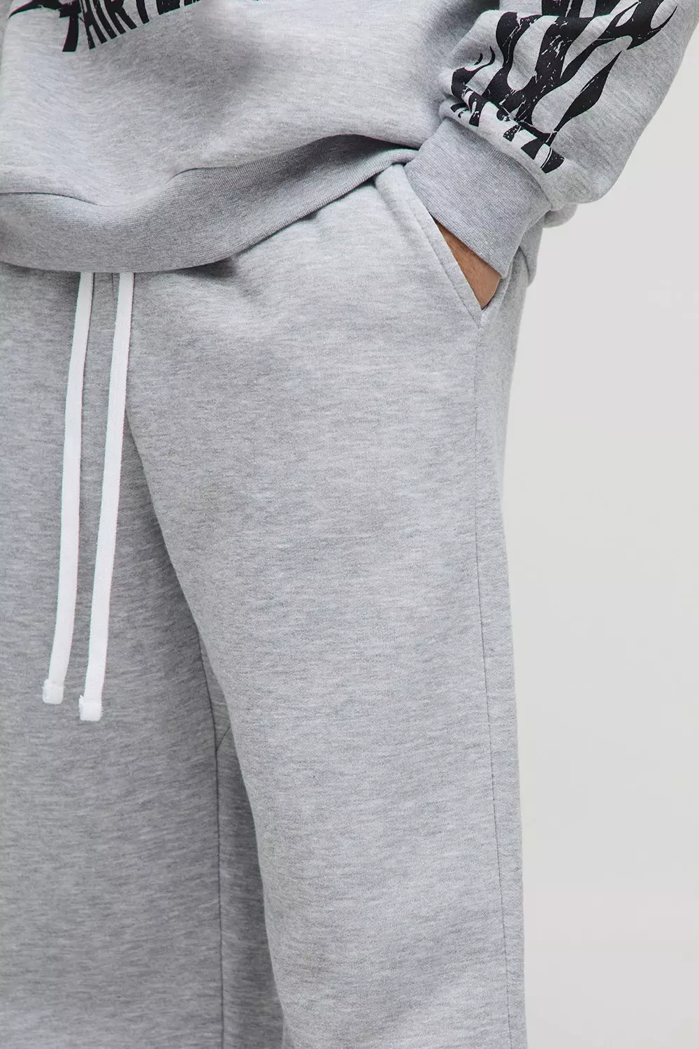 Basic Oversized Drop Crotch Jogger | boohooMAN USA