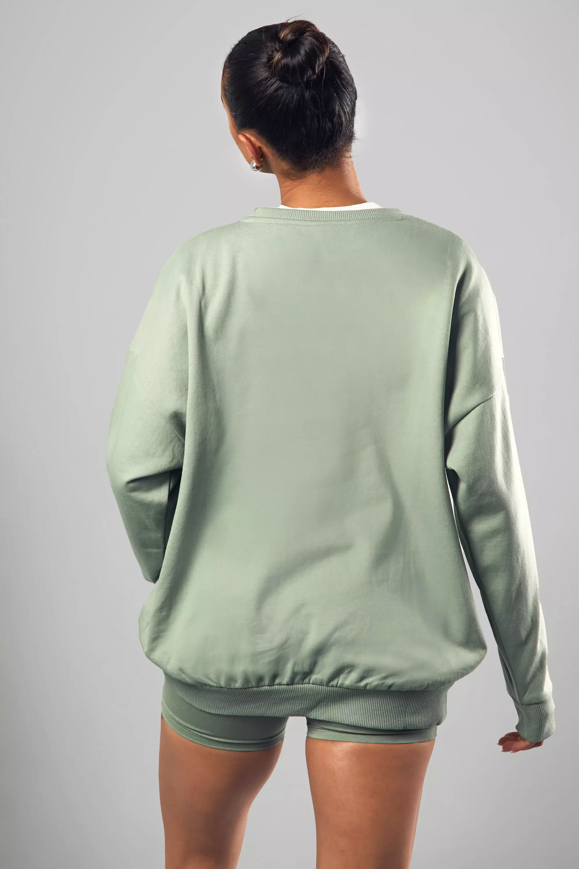 Sage DSGN Studio Oversized Sweater And Cycling Short Set alternative image