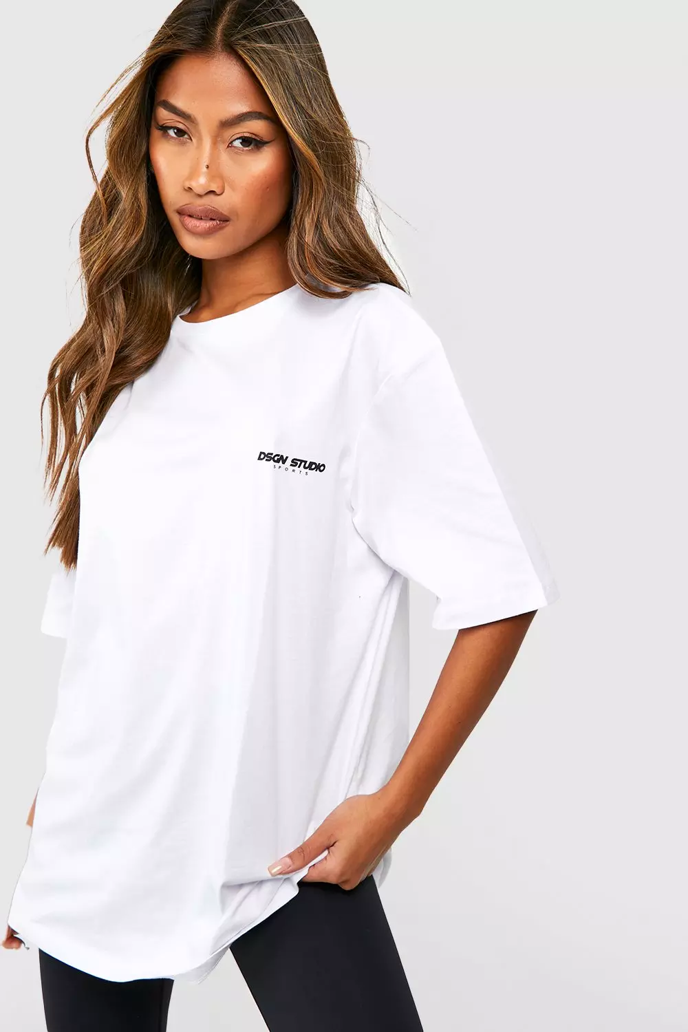 White DSGN Studio Sports Gym T-shirt alternative image