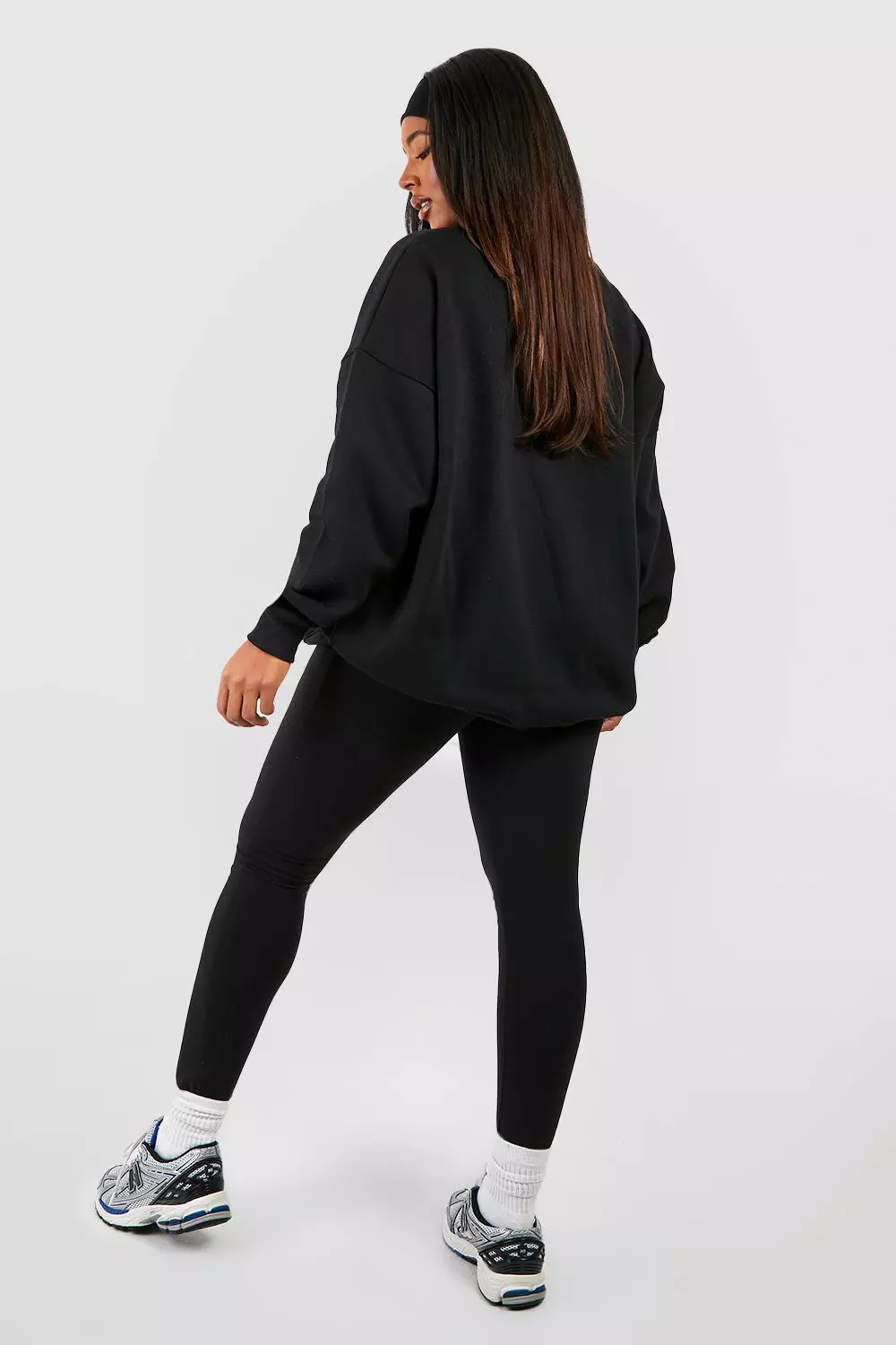 Black Plus DSGN Studio Slogan Legging Tracksuit alternative image