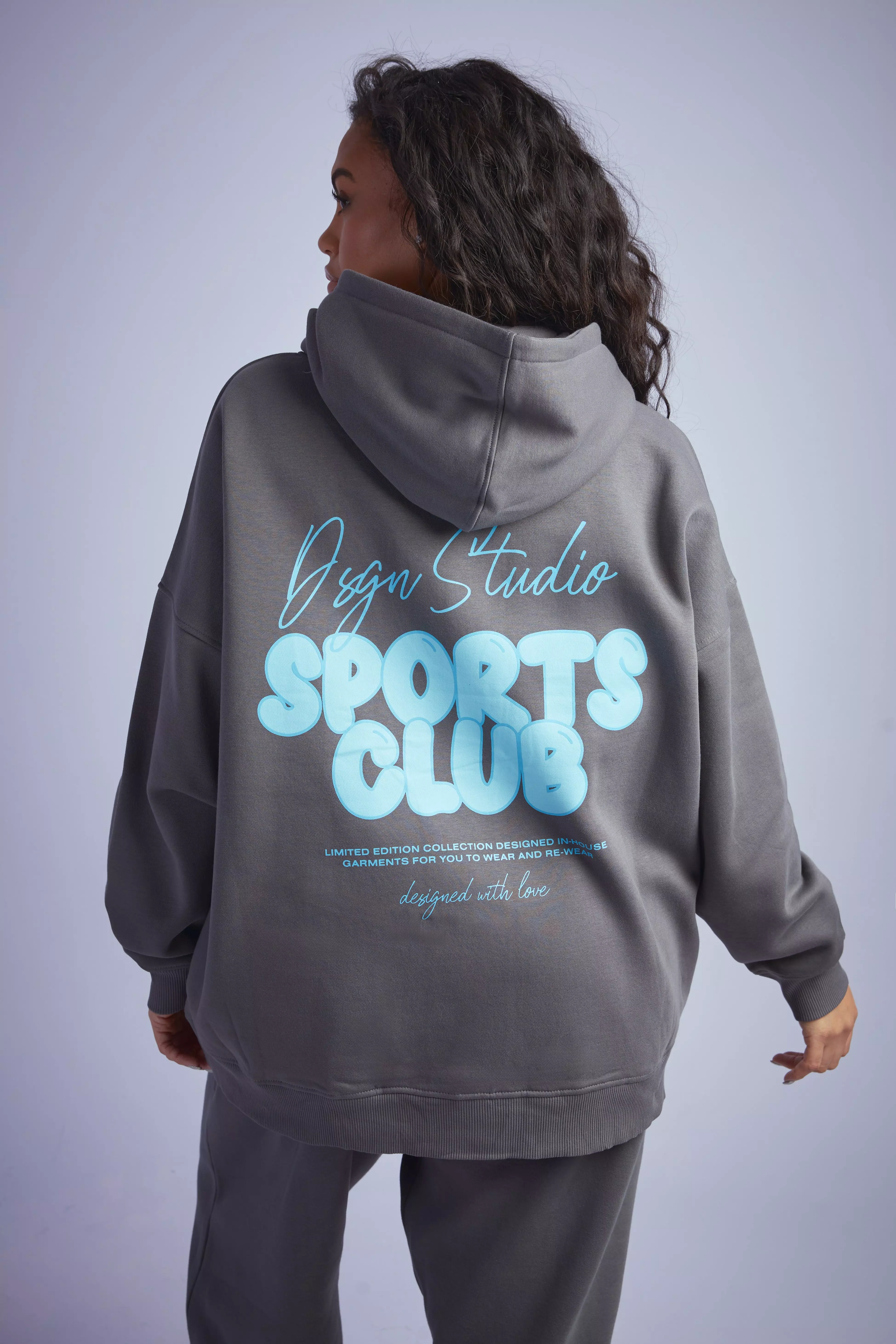 Charcoal Plus DSGN Studio Sport Oversized Hoodie alternative image