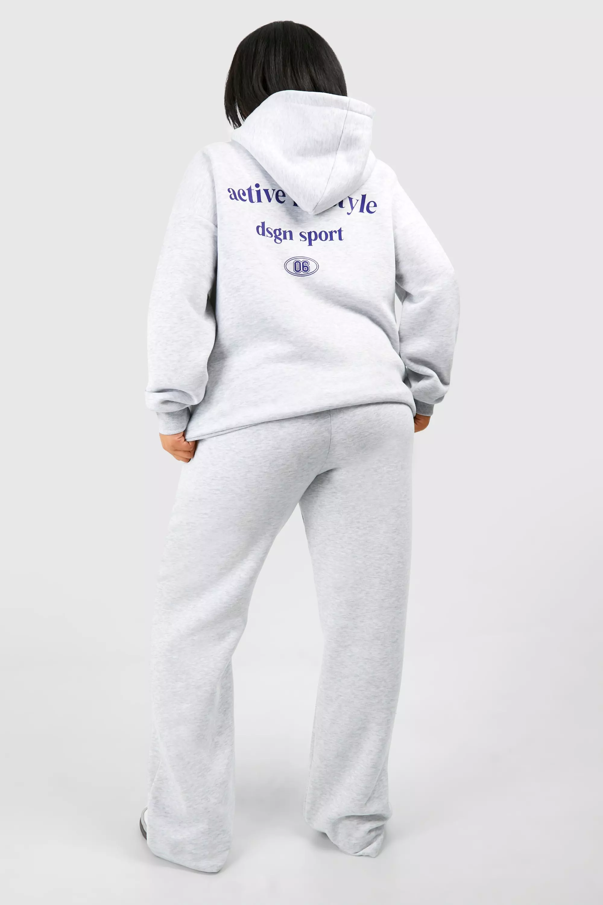 Ash grey Plus Active DSGN Studio Straight Leg Jogger alternative image