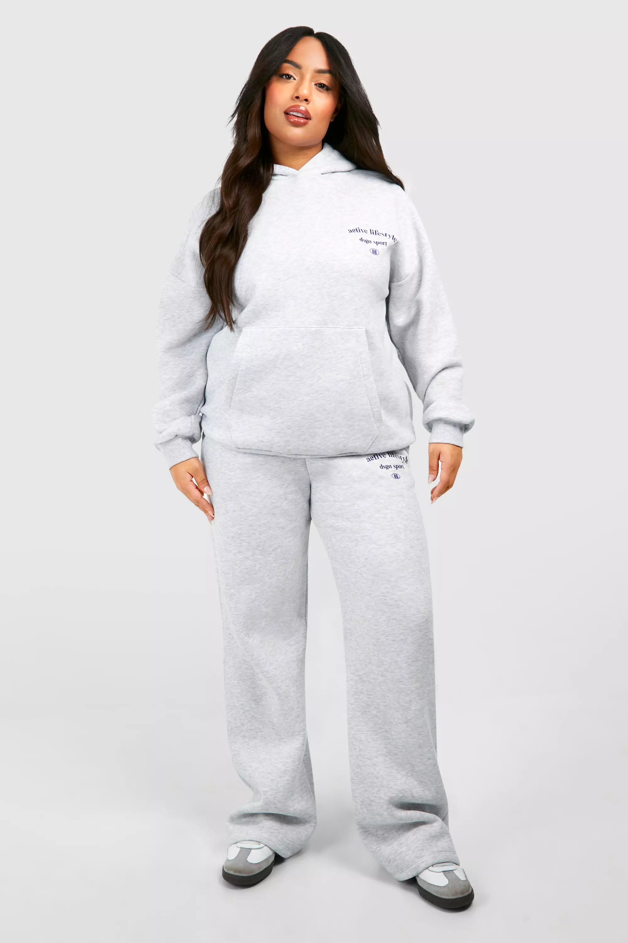 Ash grey Plus Active DSGN Studio Straight Leg Jogger alternative image