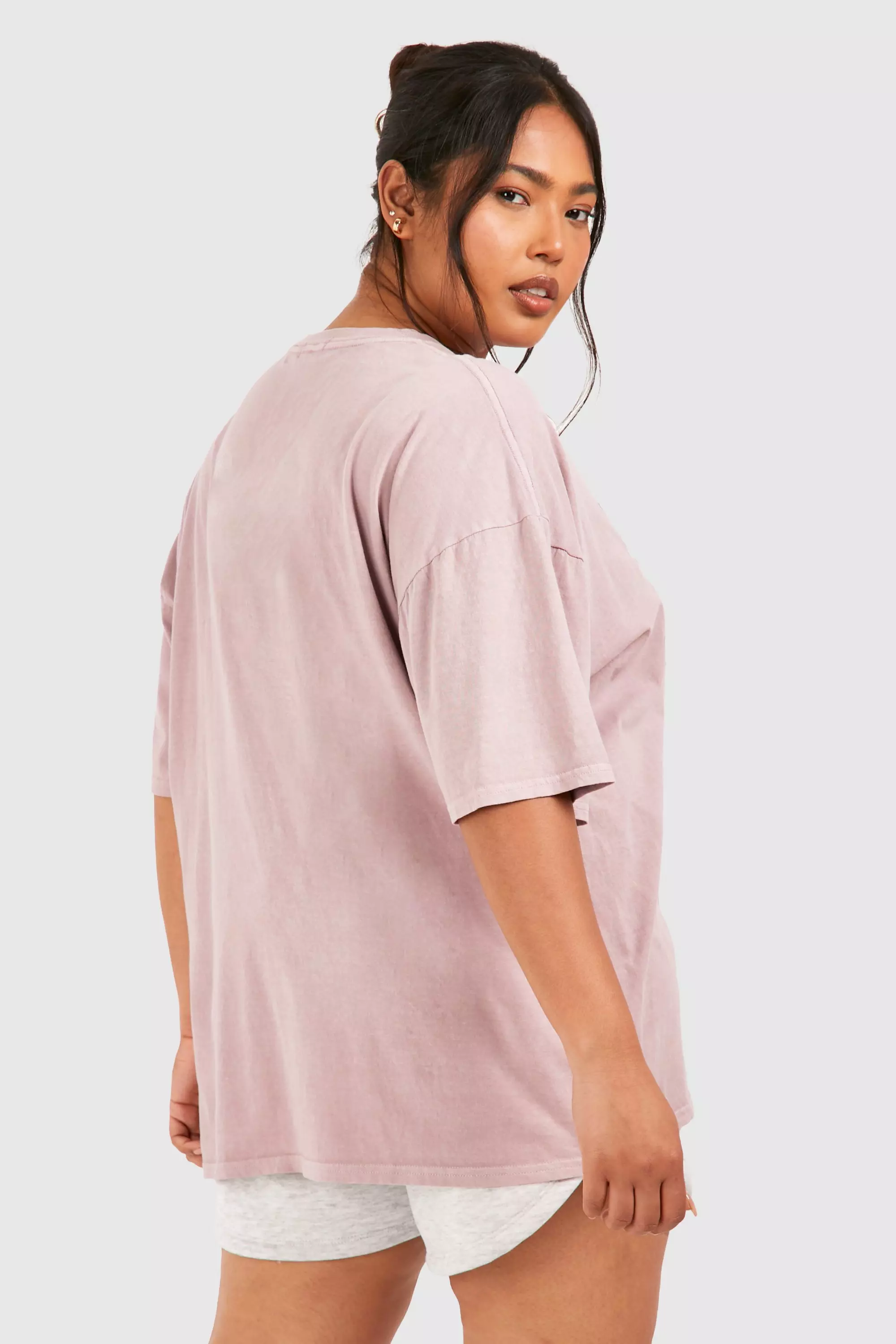 Mauve Plus DSGN Studio Slogan Oversized T-shirt alternative image