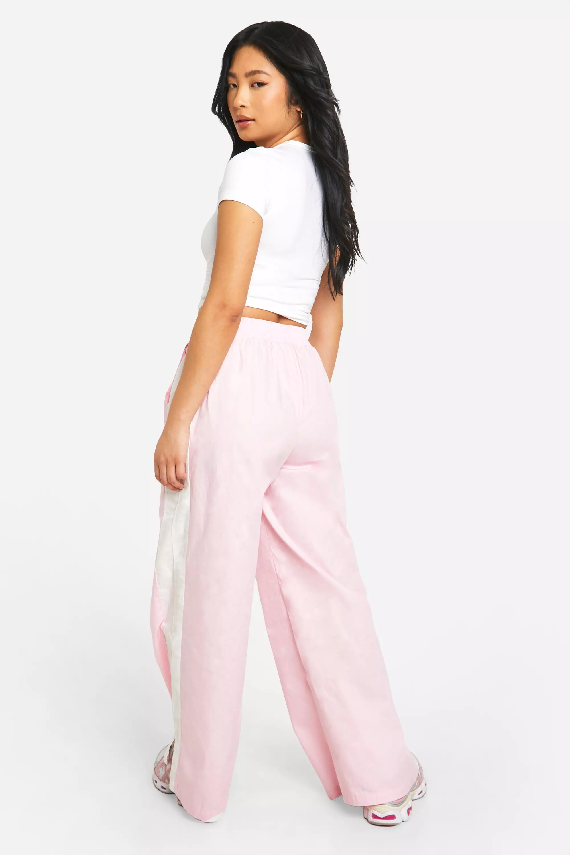 Pink Petite Textured DSGN Studio Trouser alternative image