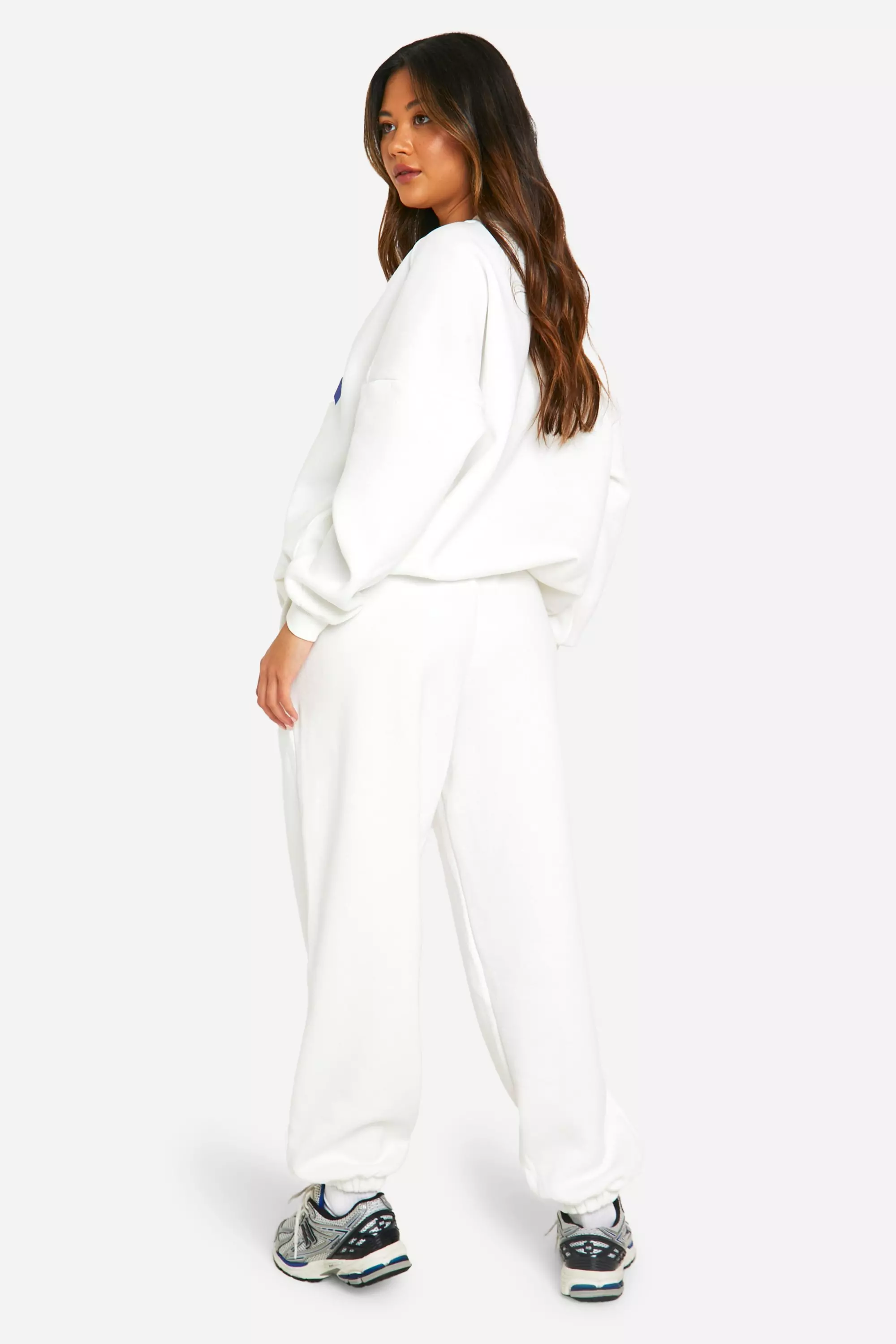Ecru DSGN Studio Slogan Print Sweatshirt Tracksuit alternative image
