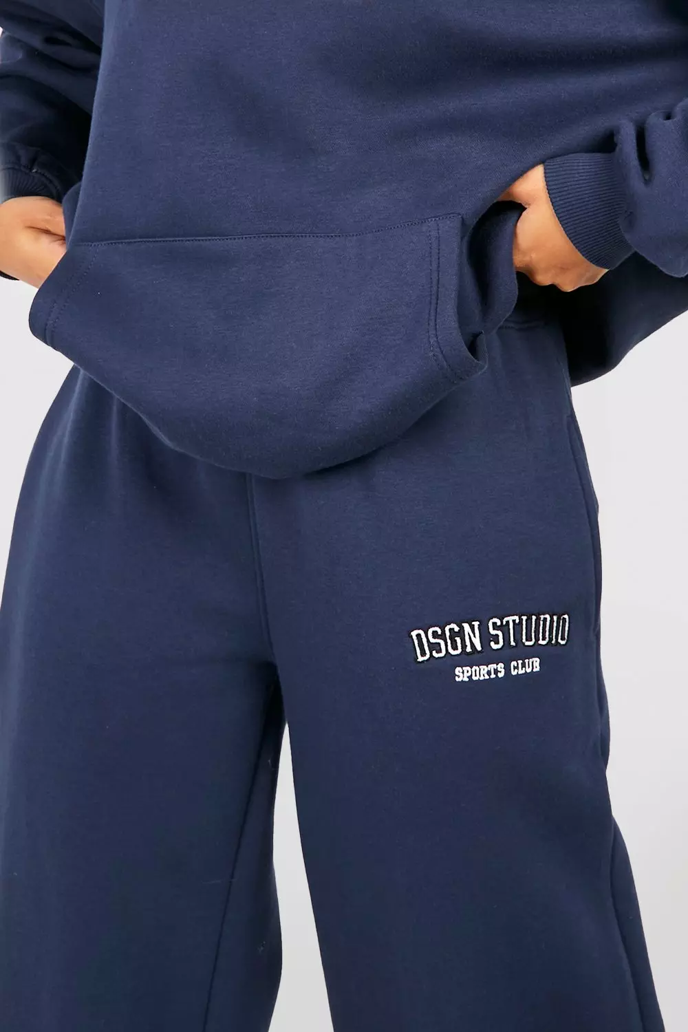 Navy DSGN Studio Applique Straight Leg Jogger alternative image