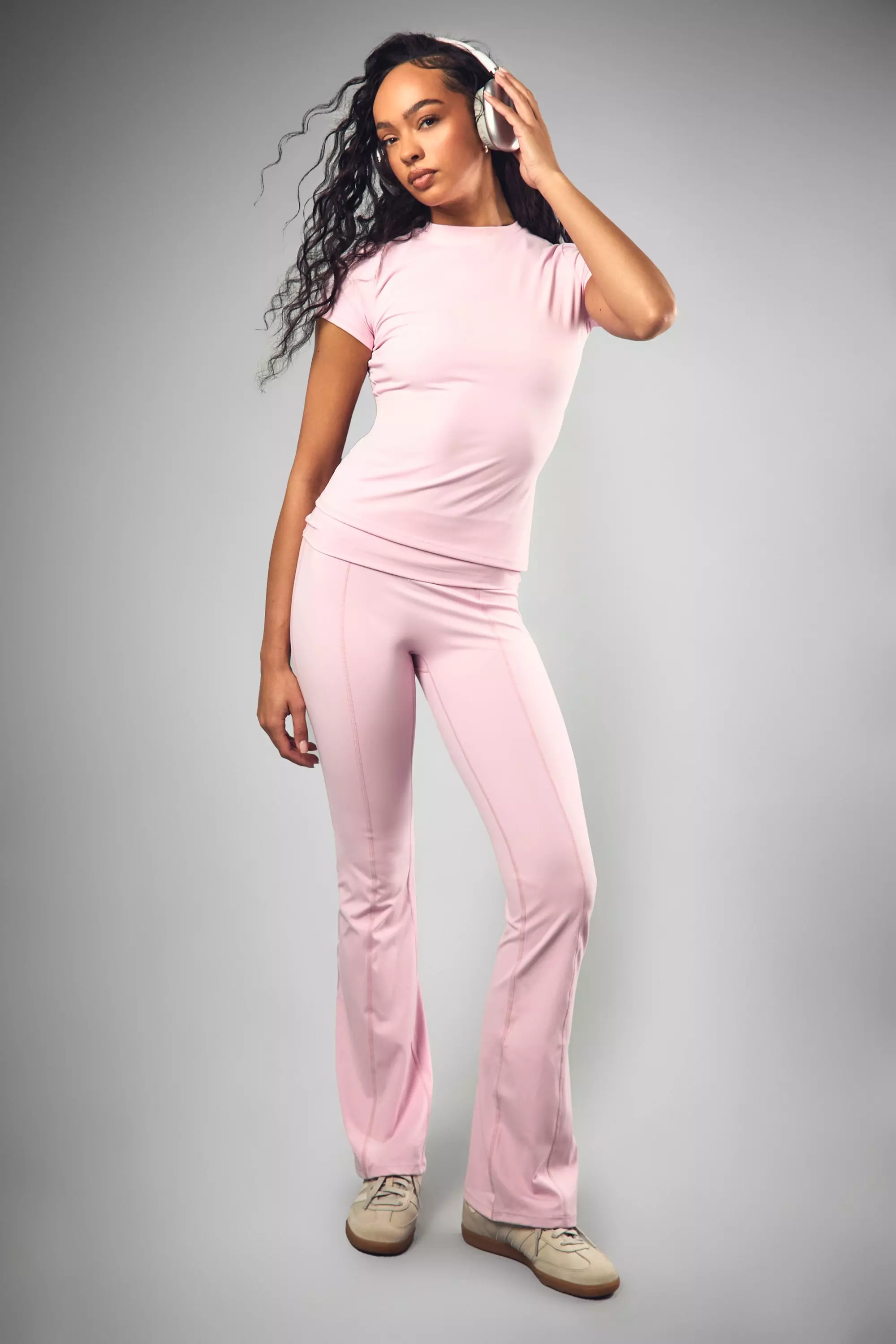 Baby pink DSGN Studio Supersoft Sculpt Short Sleeve Top alternative image