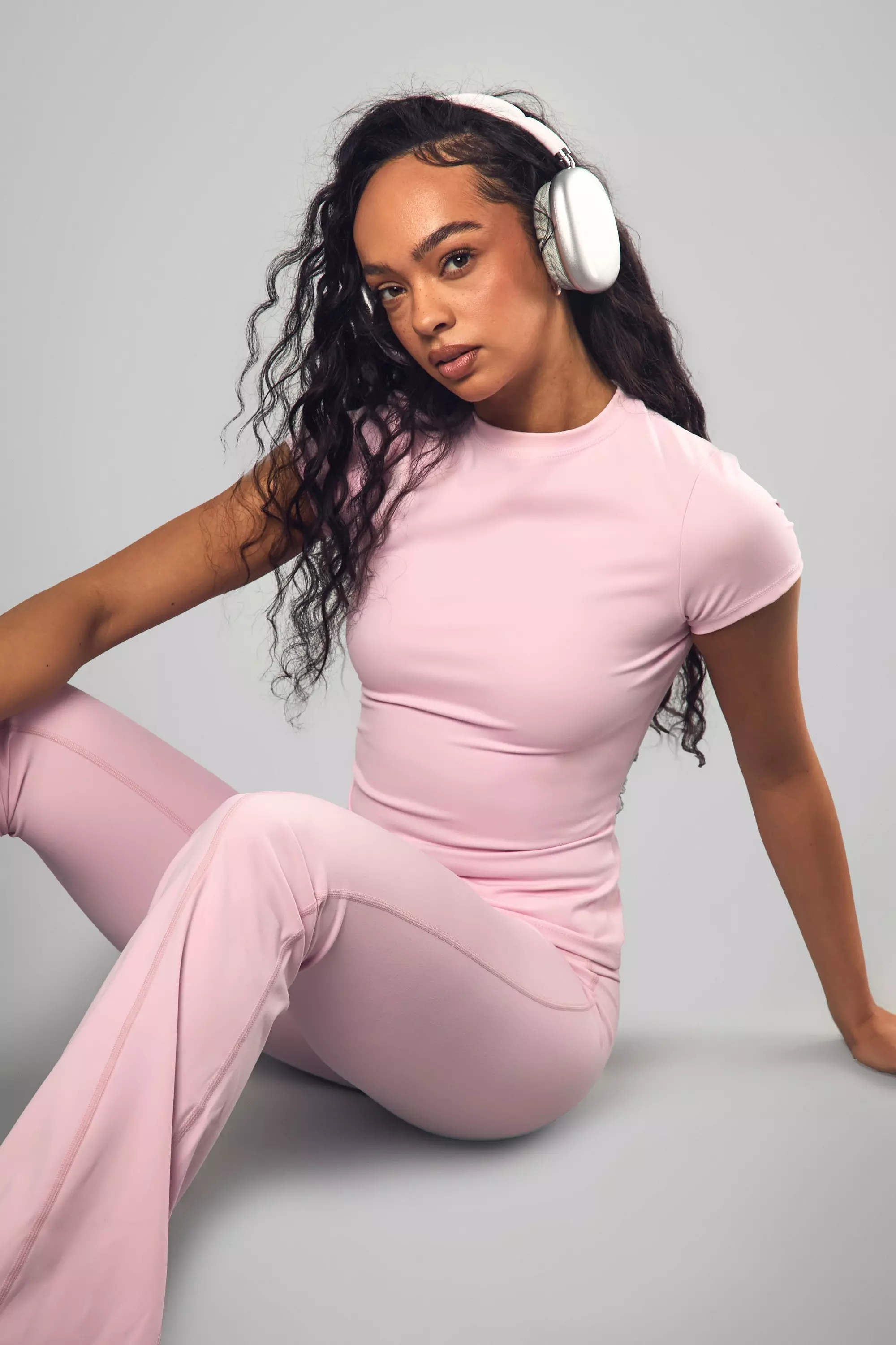 Baby pink DSGN Studio Supersoft Sculpt Short Sleeve Top alternative image