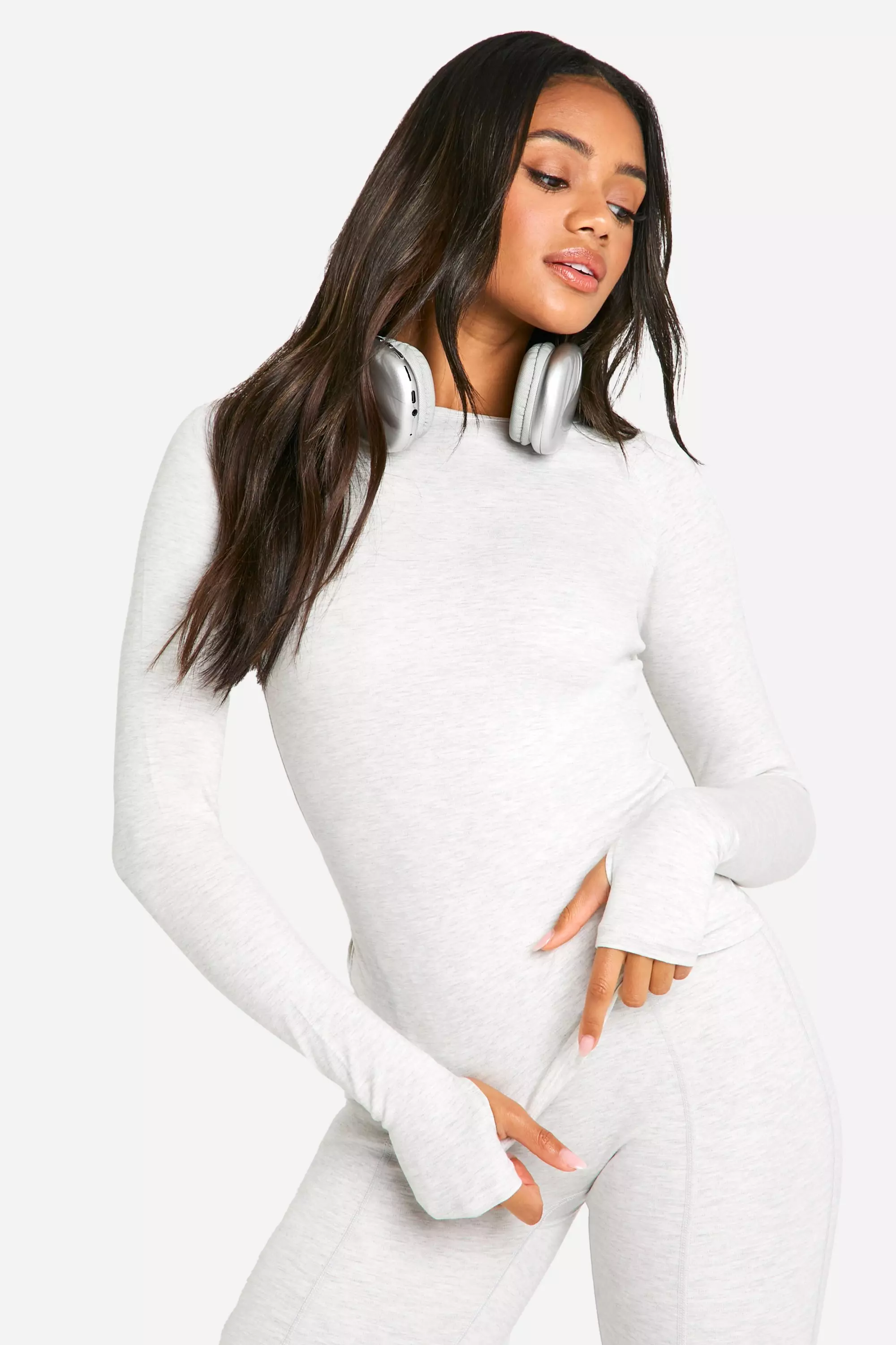 Ash grey DSGN Studio Supersoft Sculpt Long Sleeve Top alternative image