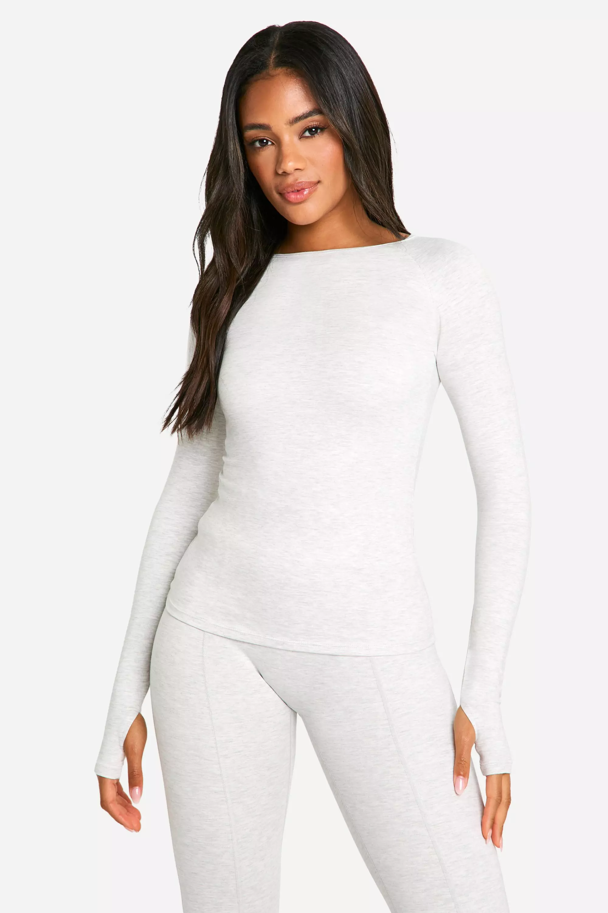 Ash grey DSGN Studio Supersoft Sculpt Long Sleeve Top alternative image