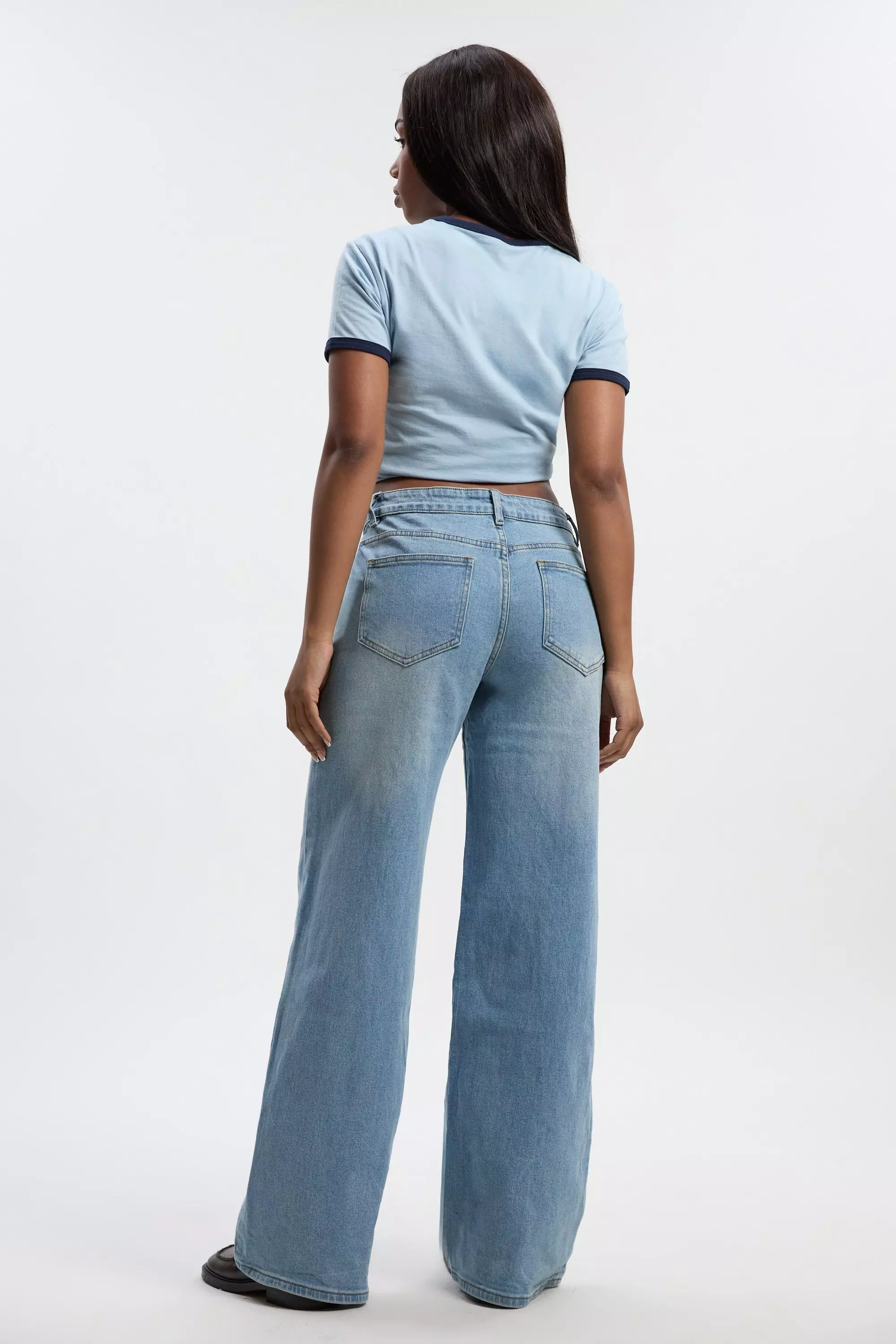 Basic High Waist Straight Leg Jean | boohooMAN USA