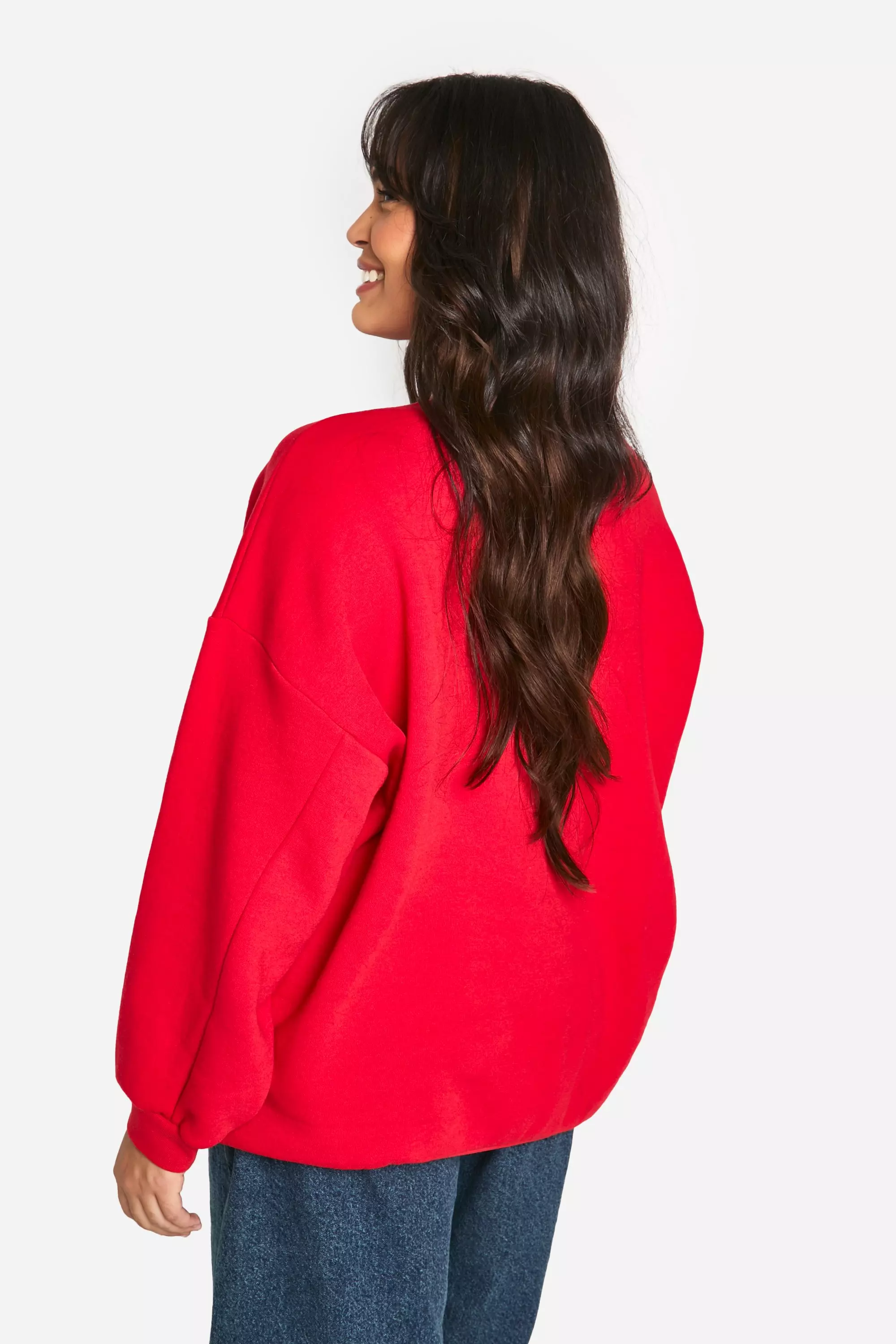 Red Plus DSGN Applique Sweatshirt alternative image