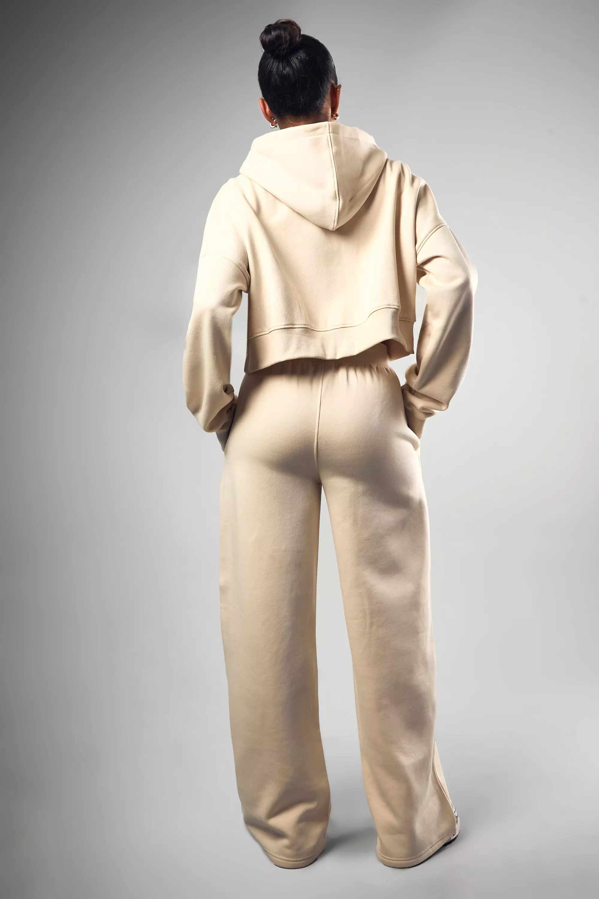 Ecru DSGN Collegiate Embroidered Straight Leg Jogger alternative image