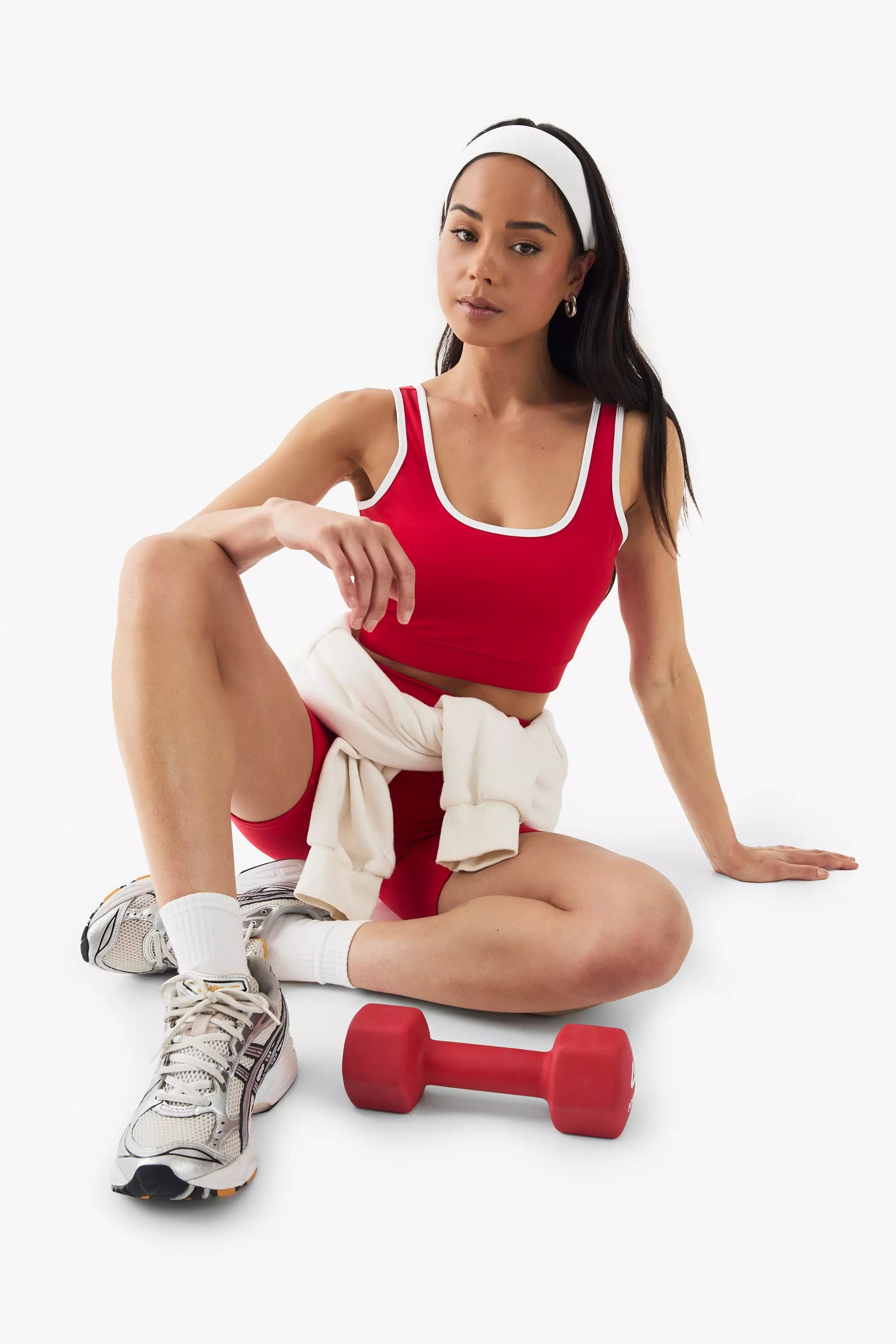 Red DSGN Studio Supersoft Peached Sculpt Padded Sports Bra alternative image