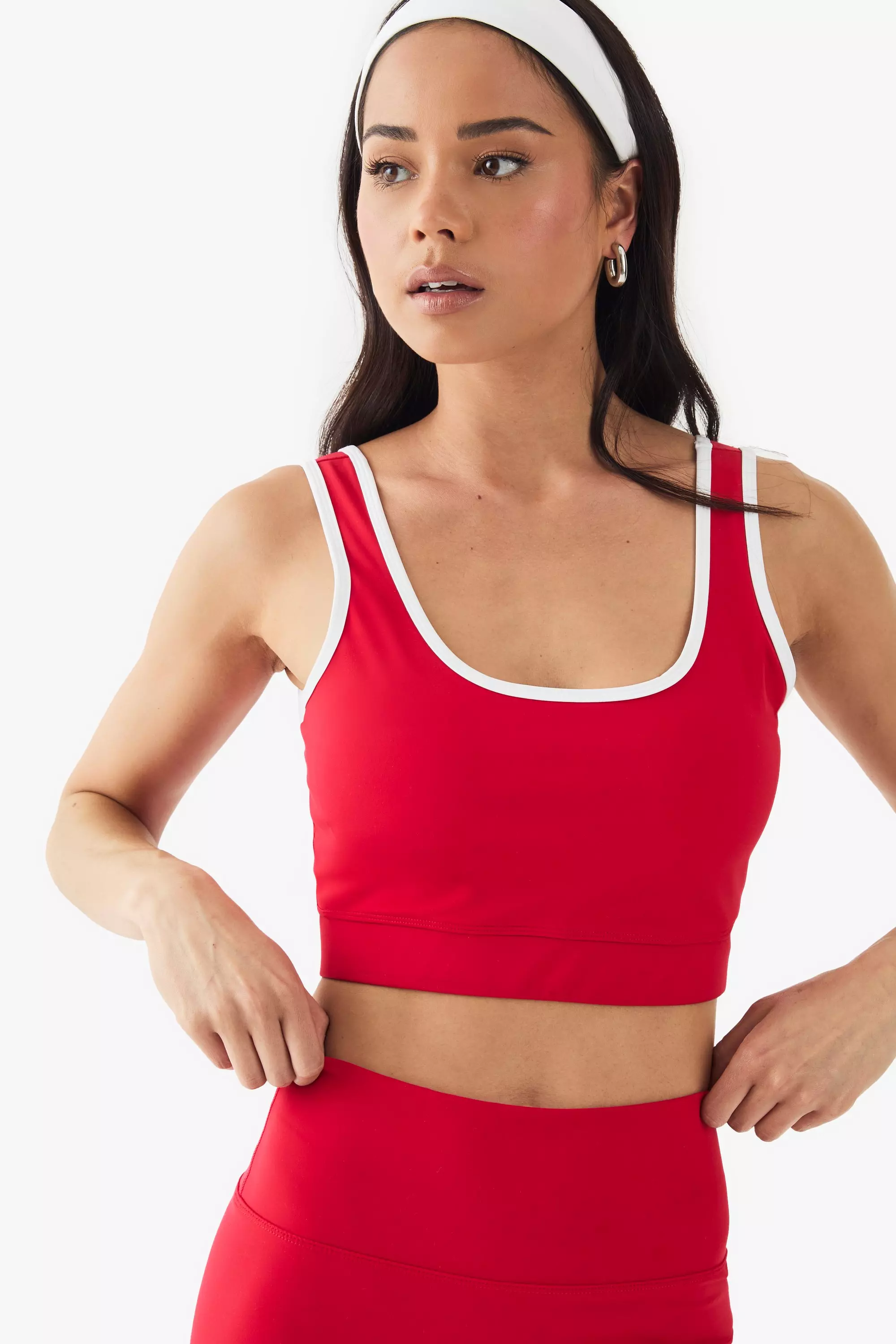 Red DSGN Studio Supersoft Peached Sculpt Padded Sports Bra alternative image