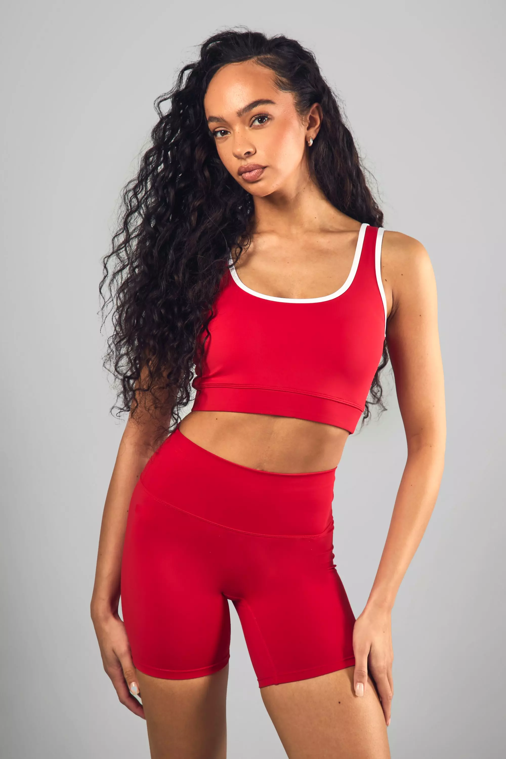 Red DSGN Studio Supersoft Peached Sculpt Padded Sports Bra alternative image