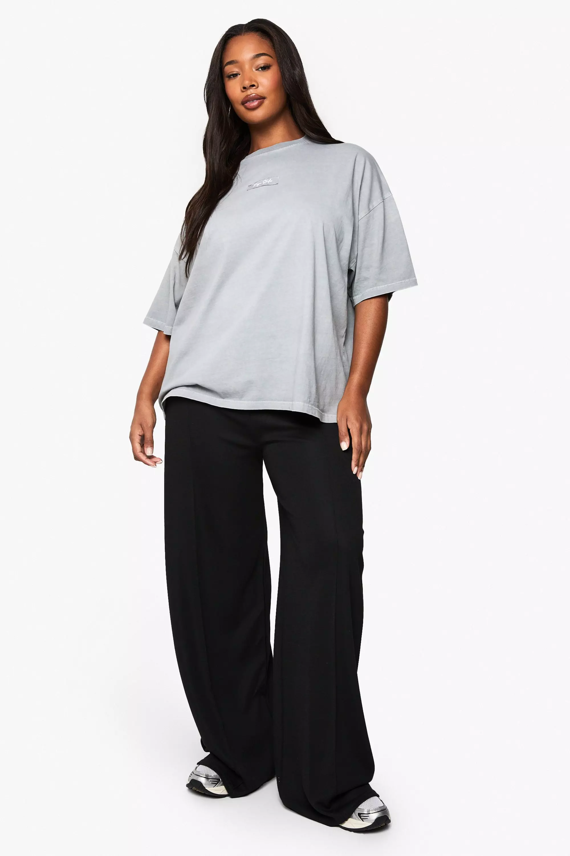 Ash grey Plus DSGN Studio Oversized T Shirt alternative image