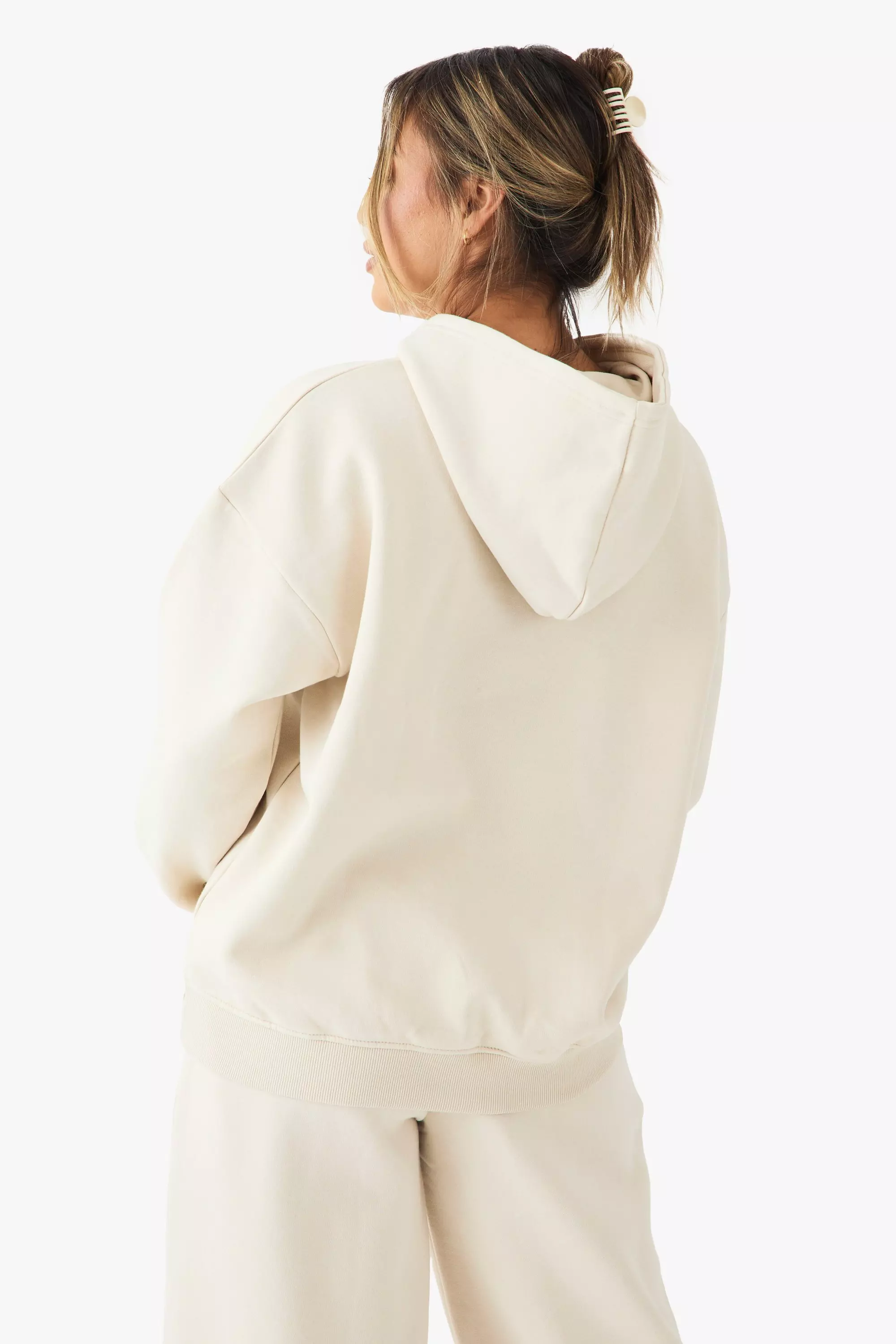 Ecru DSGN Studio Oversized Hoodie alternative image