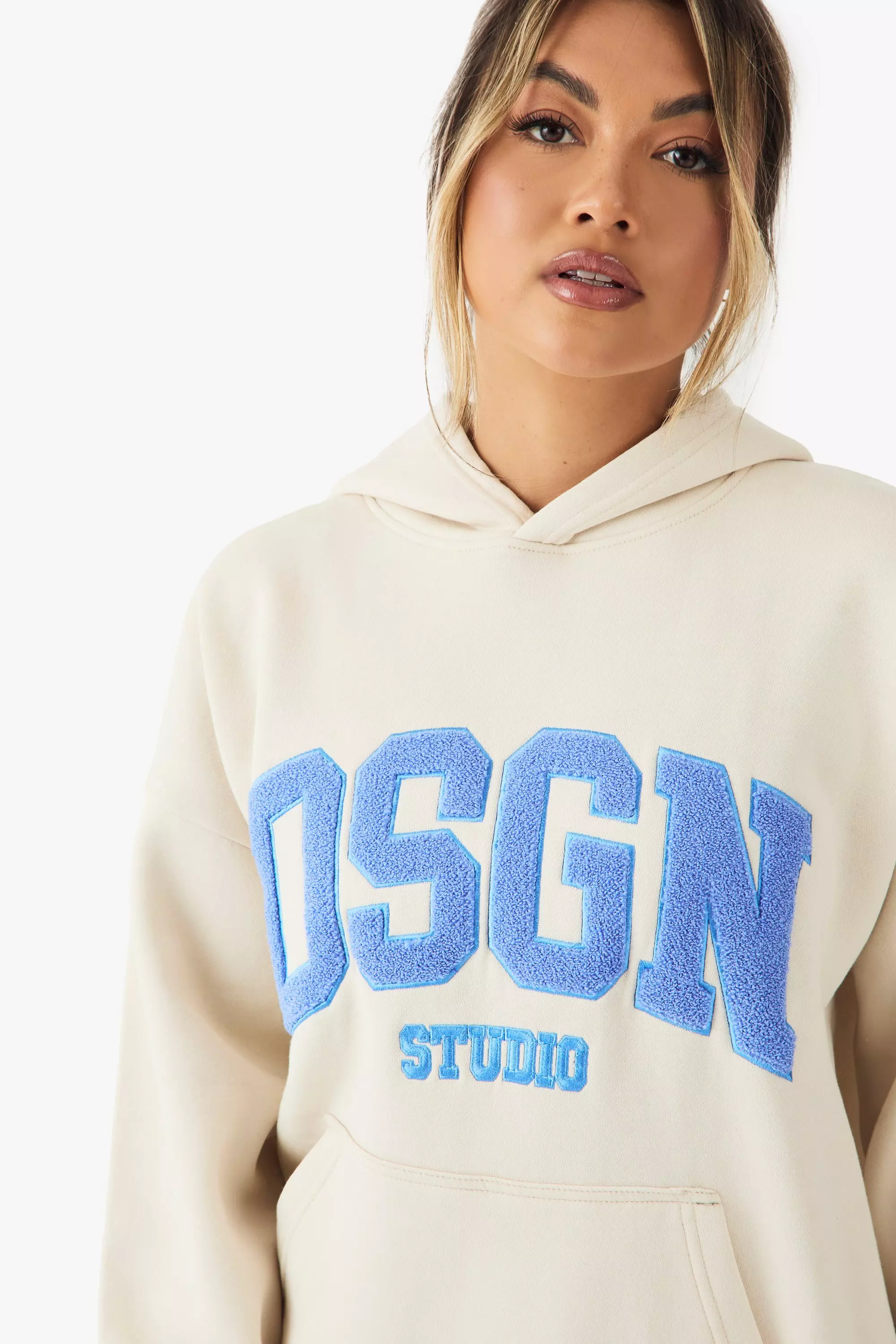 Ecru DSGN Studio Oversized Hoodie alternative image