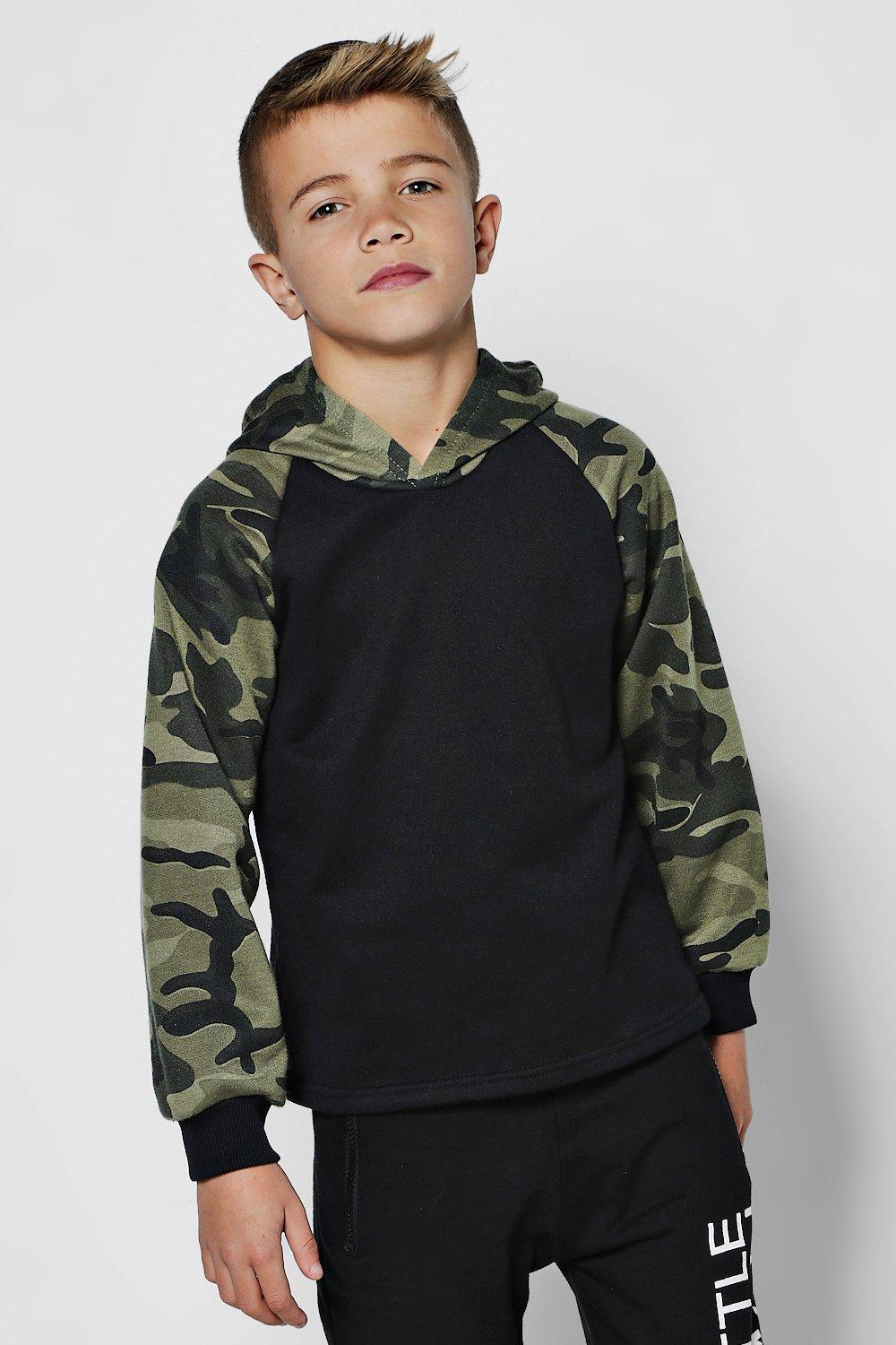 boys camo hoodie