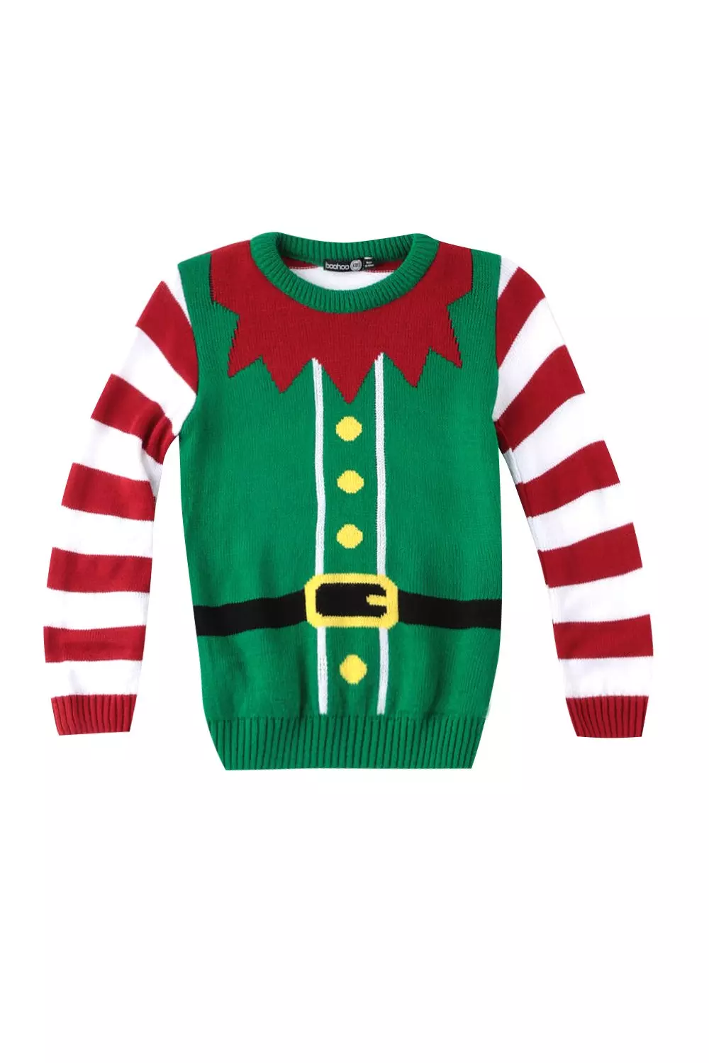 Boys Elf Christmas Jumper boohooMAN