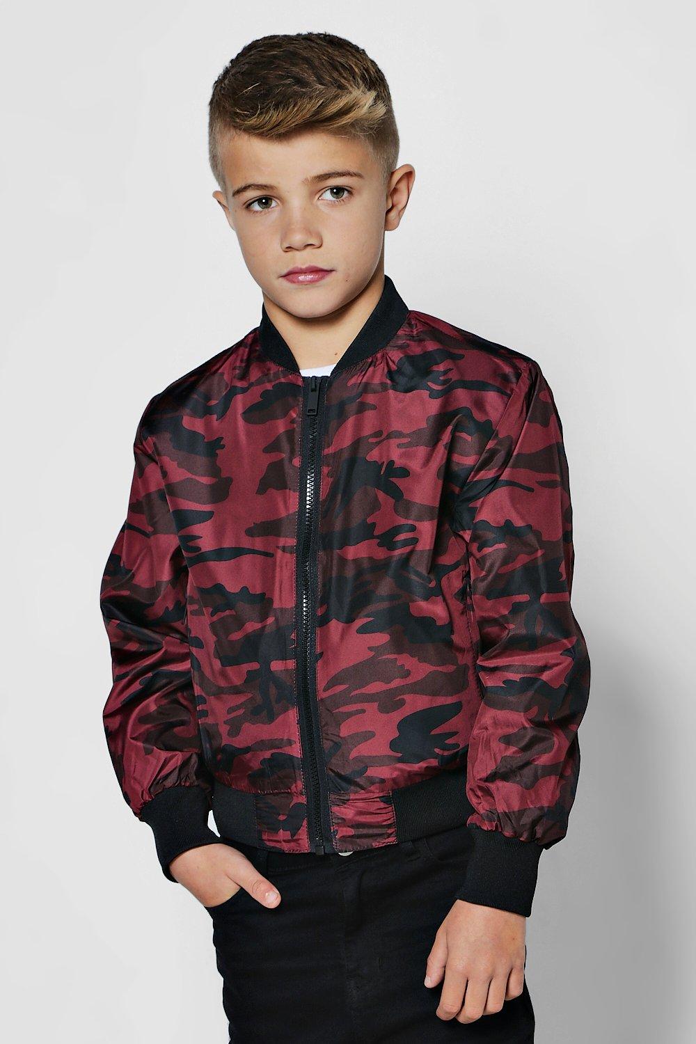 Red on sale camouflage jacket