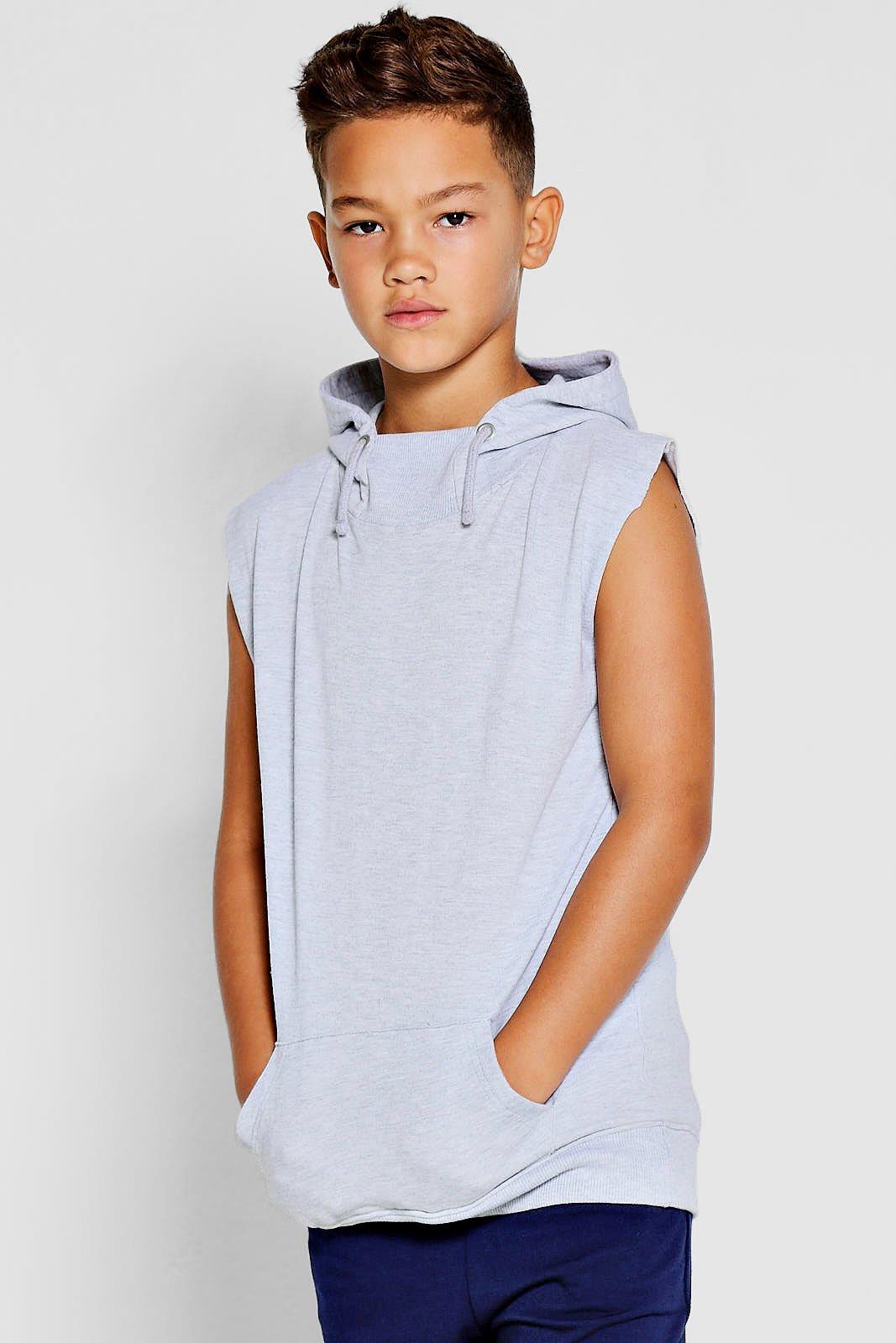 sleeveless with hoodie