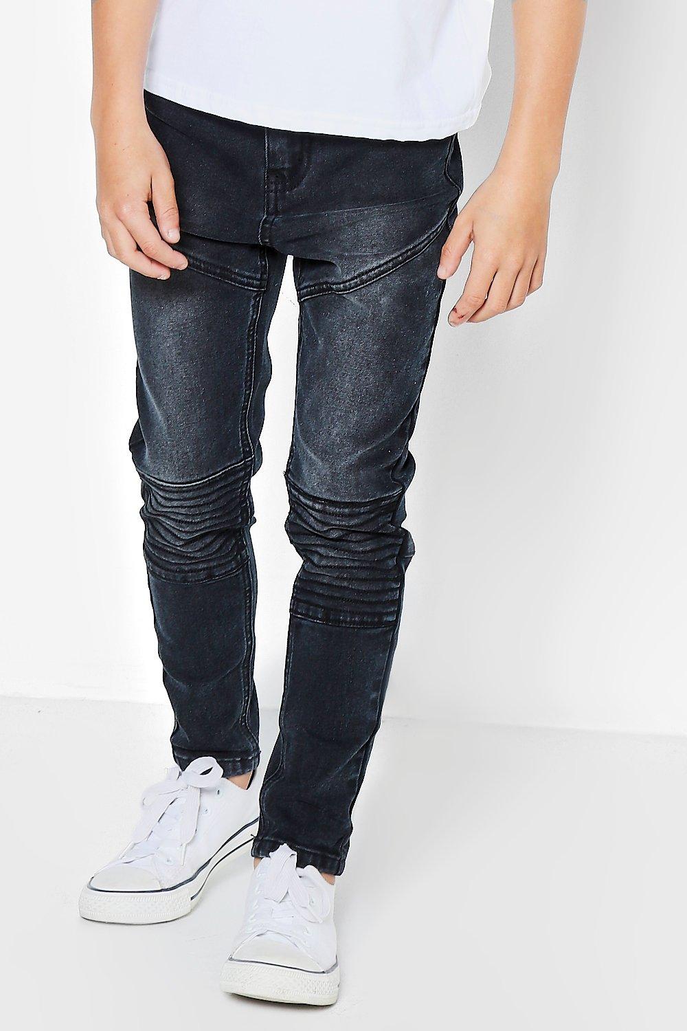 boys skinny biker jeans