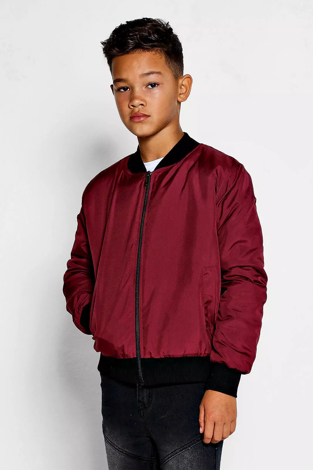 Boys padded bomber jacket clearance