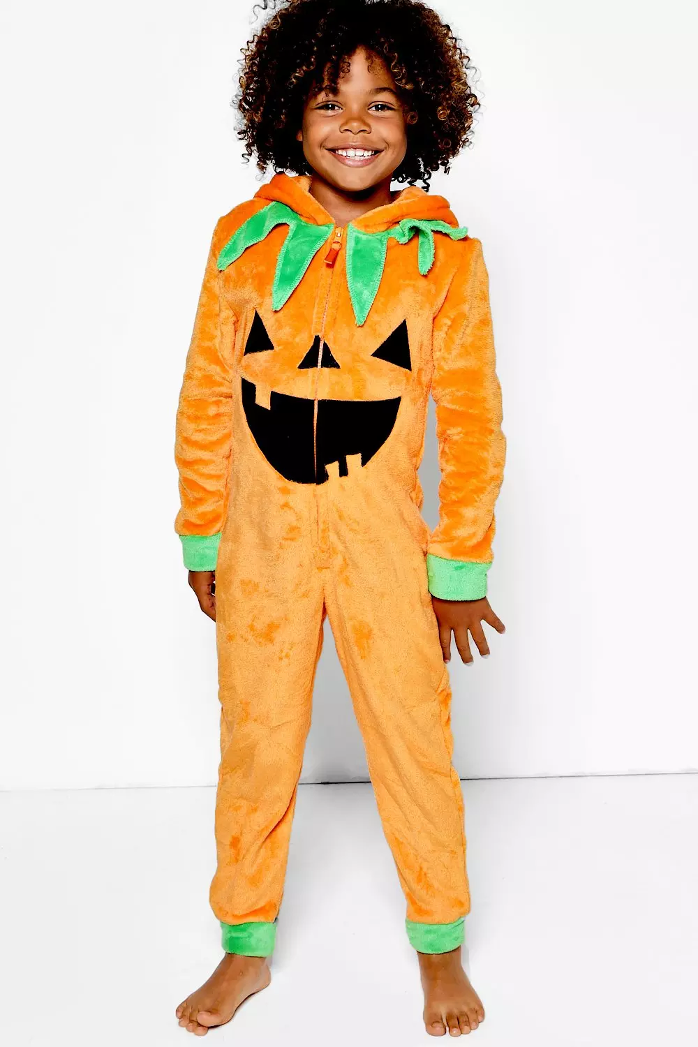 Boys Pumpkin Halloween Onesie boohooMAN UK