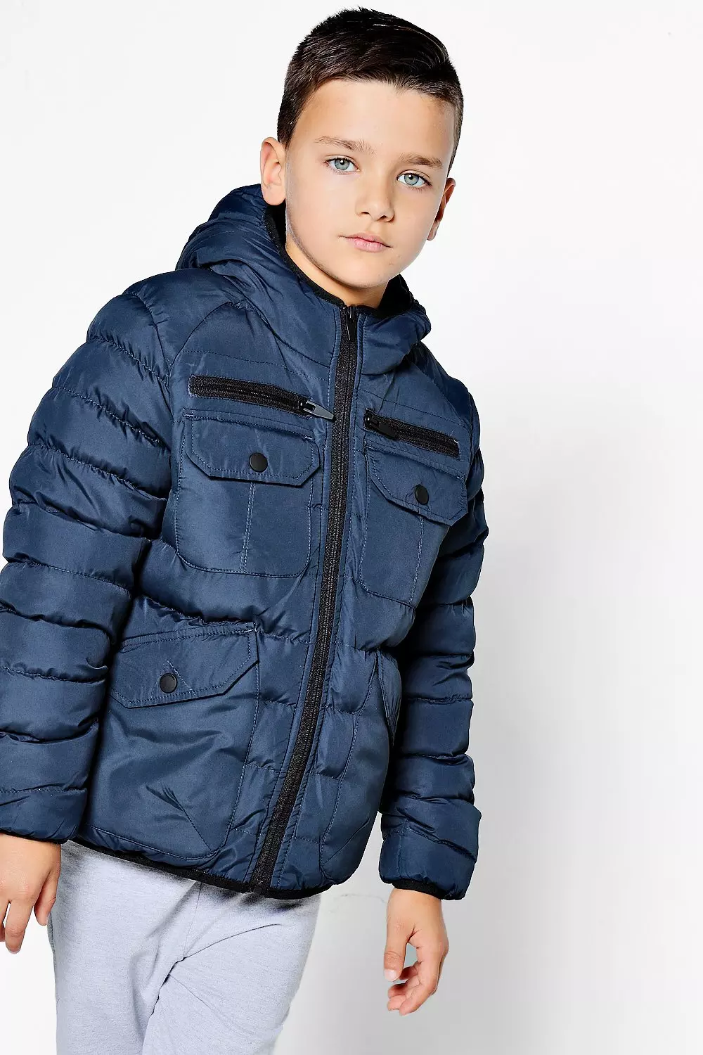 Boys Padded Coat boohooMAN UK