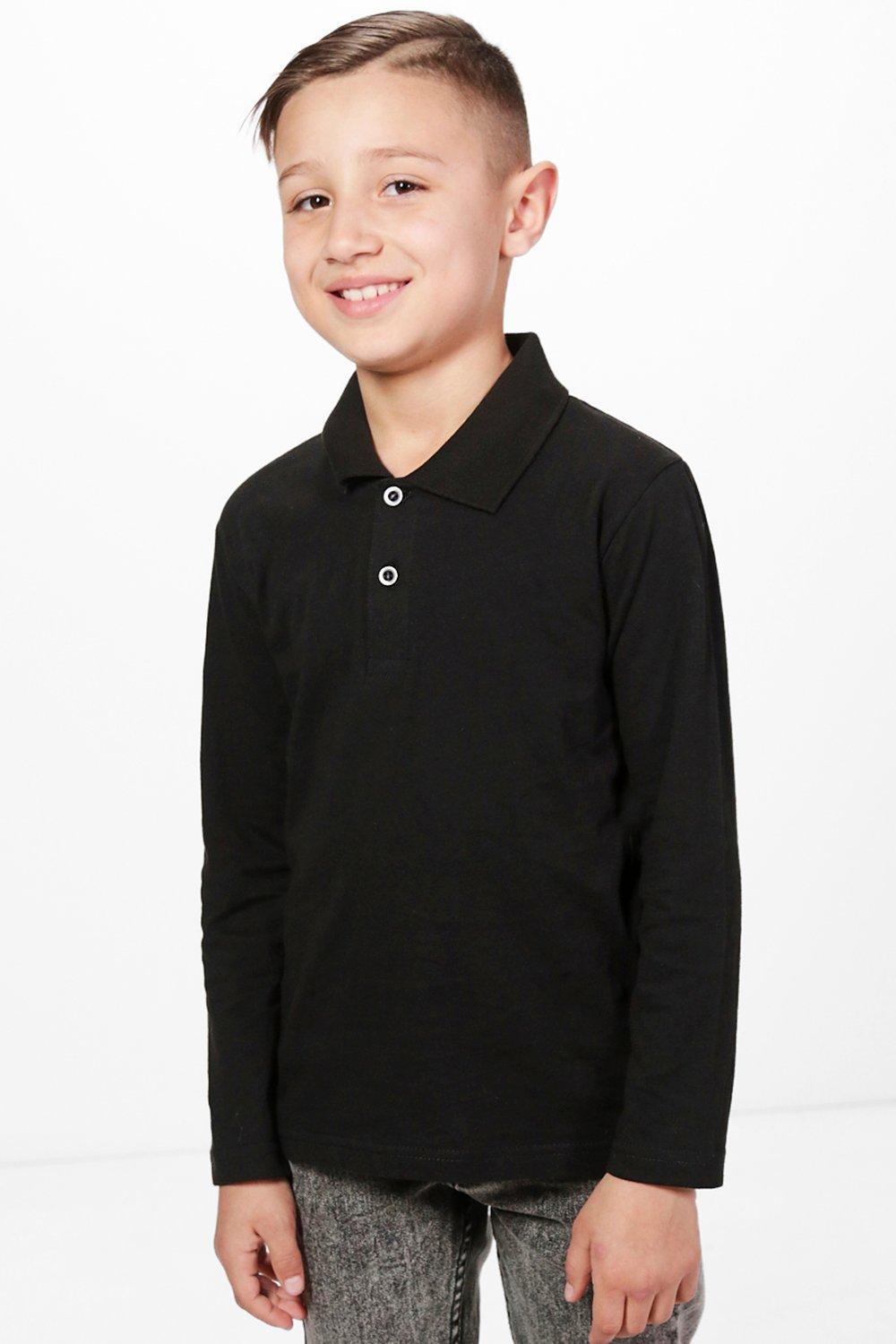 boys long sleeve polo