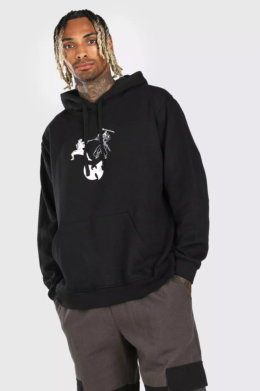 Oversized Wu-Tang Clan Protect Hoodie | boohooMAN USA