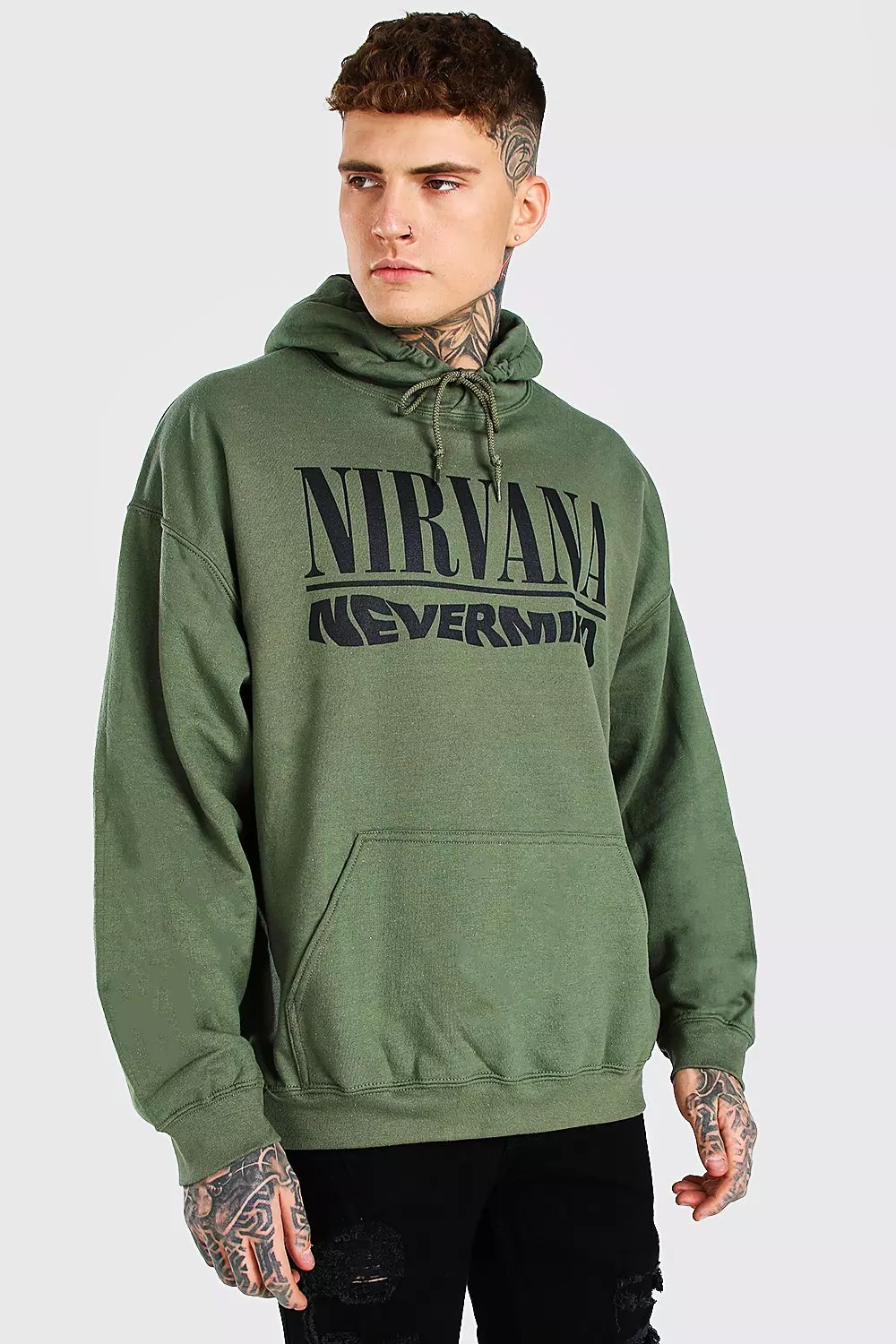 Oversized Nirvana Nevermind License Hoodie alternative image