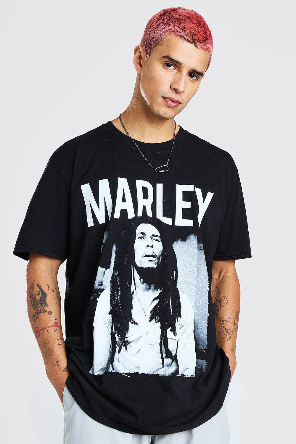 Opiate Fearless Bedøvelsesmiddel Oversized Bob Marley License T-Shirt | boohooMAN