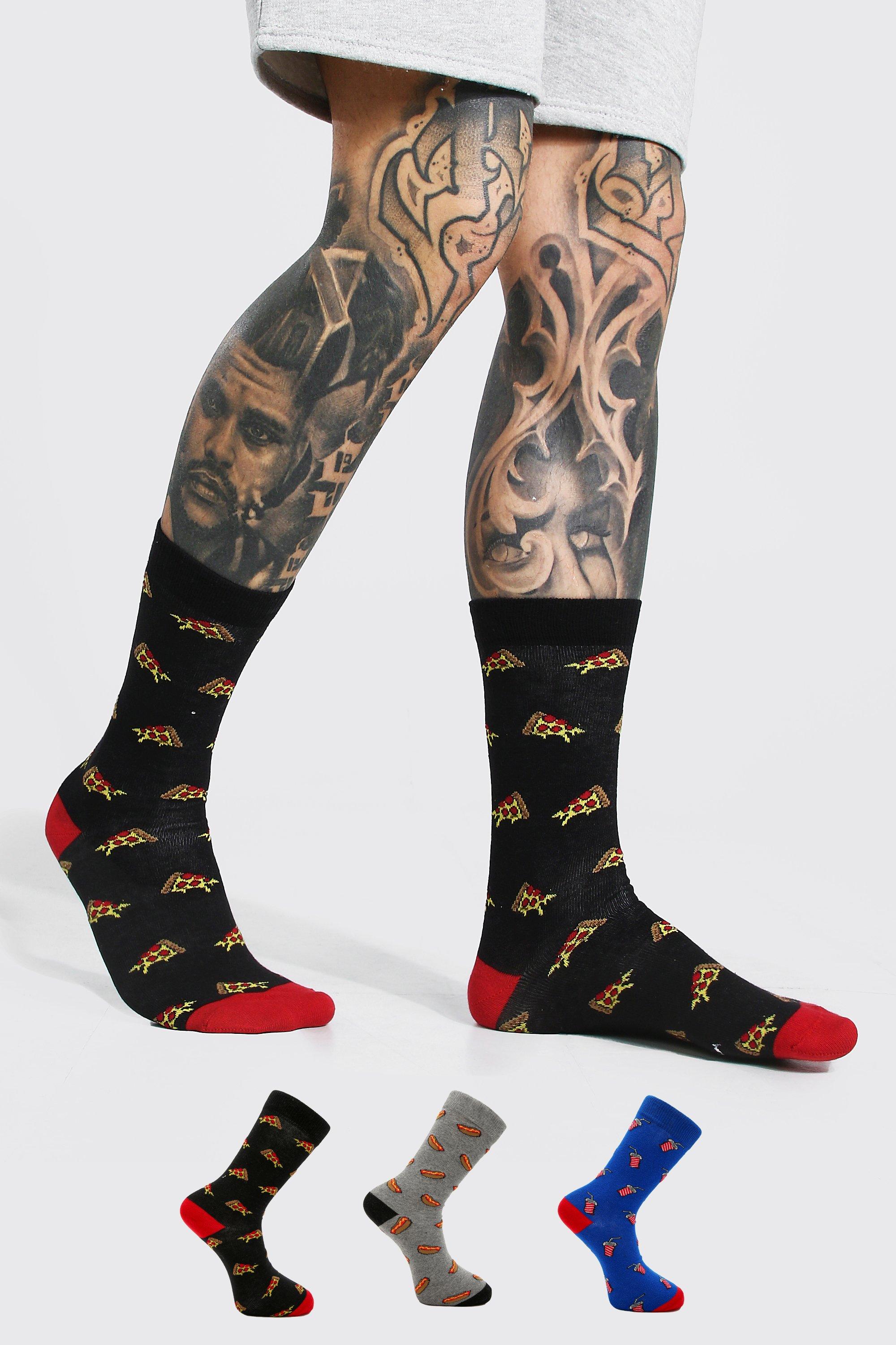 Socks - White/Fast food - Men